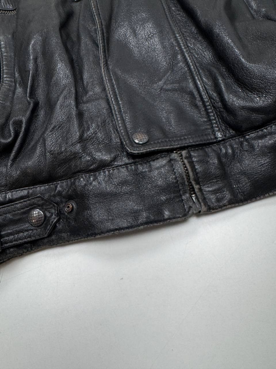 Other Vintage 90s Suprema Italy Leather Bomber Jacket Size US XXL / EU 58 / 5 - 6 Thumbnail