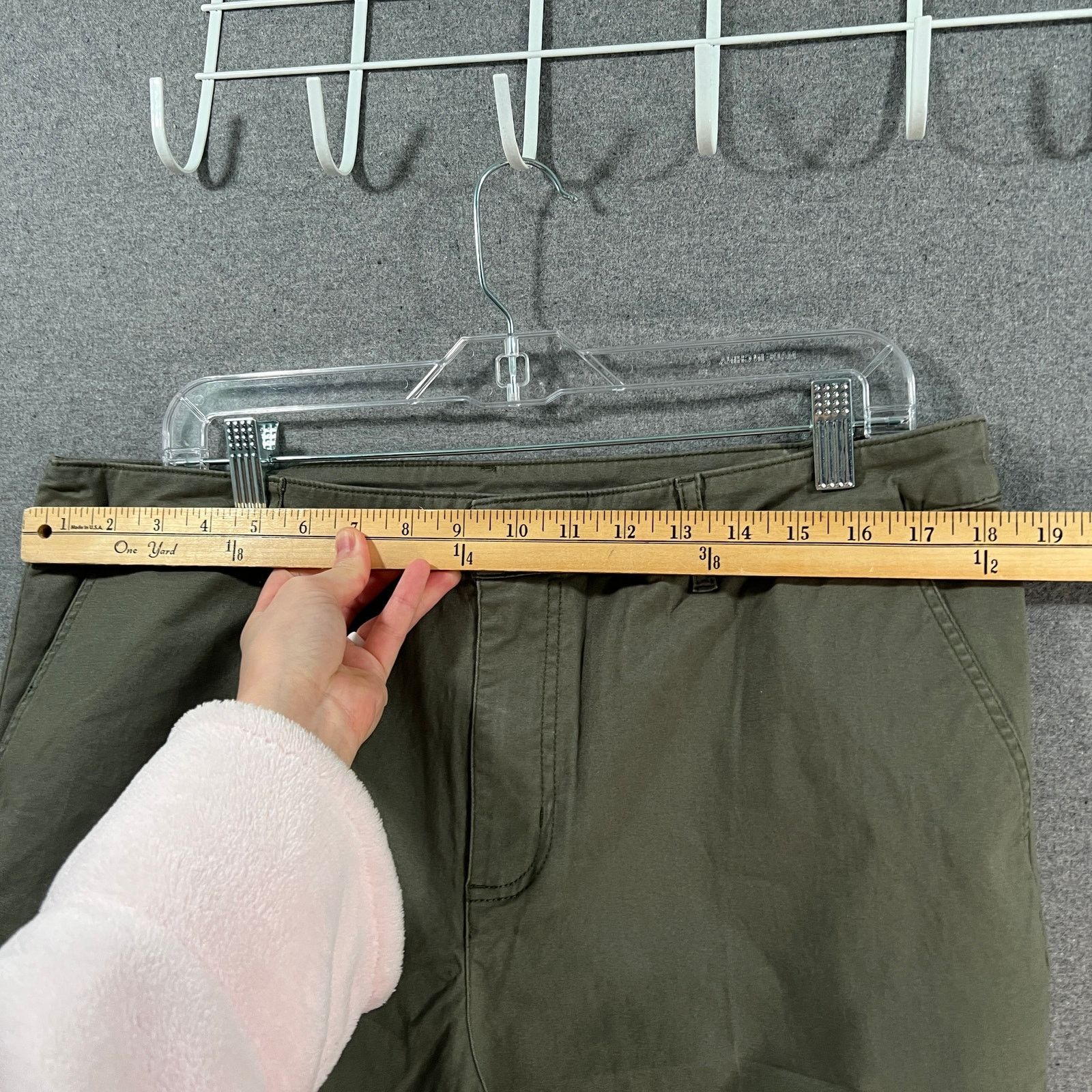 Other Denim & Co. EasyWear Twill Wide Les Crop with Frey Hem Dar Size 38" / US 16 / IT 52 - 7 Thumbnail