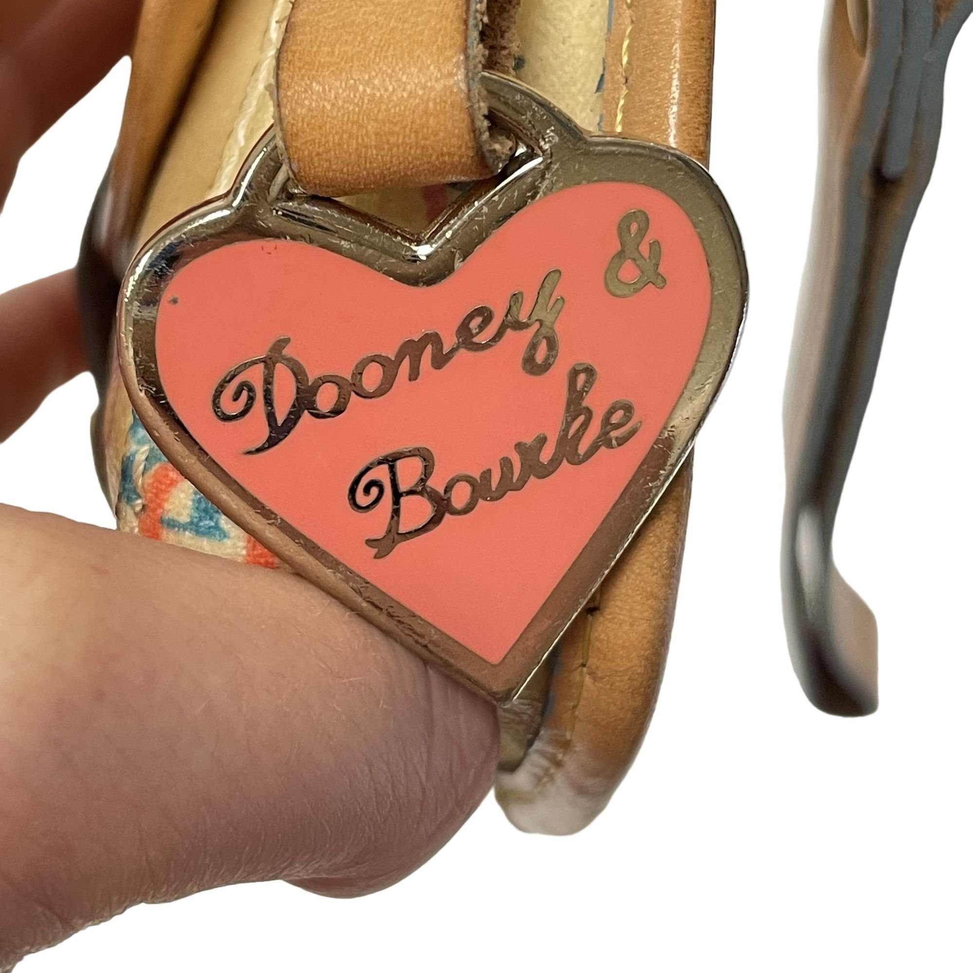 Dooney & Bourke Vtg Dooney & Bourke Rainbow Signature LOGO Wristlet Size ONE SIZE - 5 Thumbnail
