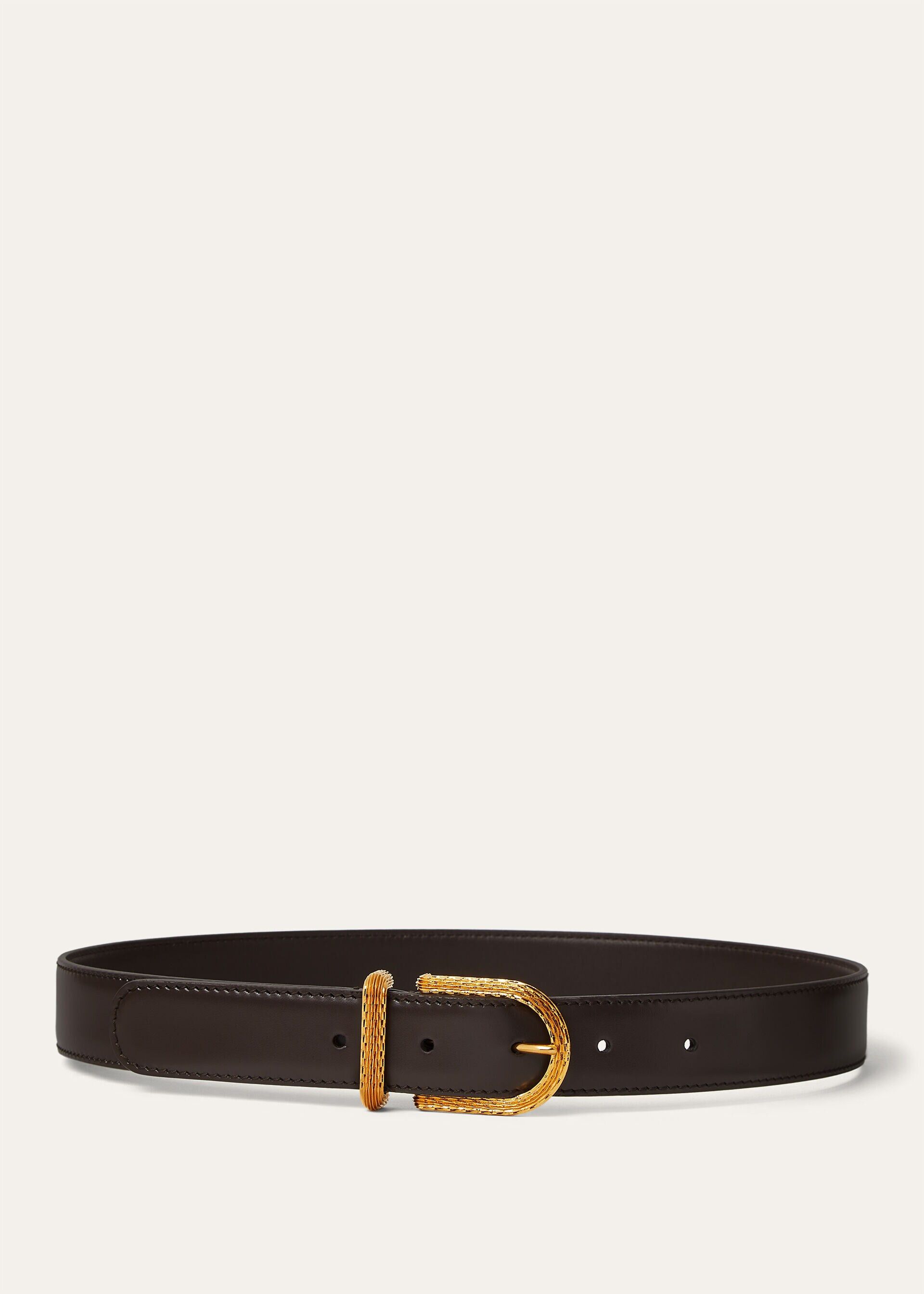 Loro Piana os11x0426 FAR1508 Size: OS / Inlay Belt Pecora Nera/Sun Gold Size ONE SIZE - 1 Thumbnail