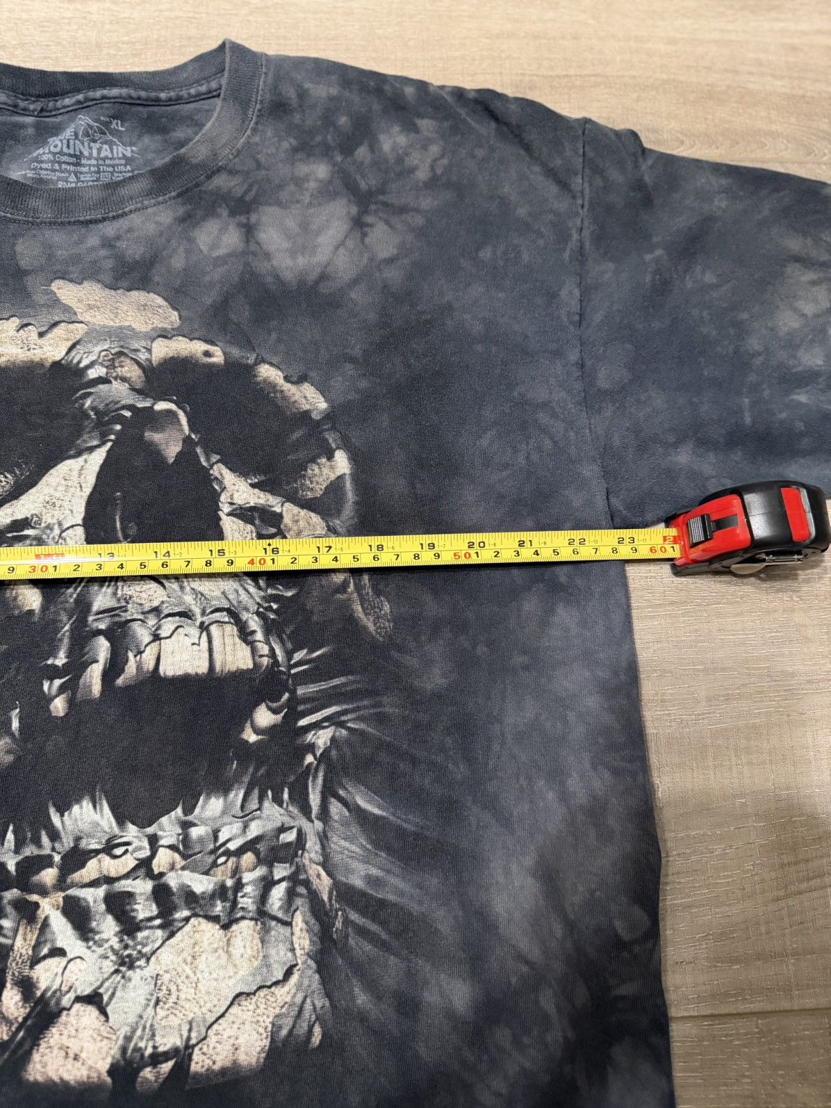 Vintage Vintage Tie Dye Skully T-Shirt Size US XL / EU 56 / 4 - 2 Thumbnail