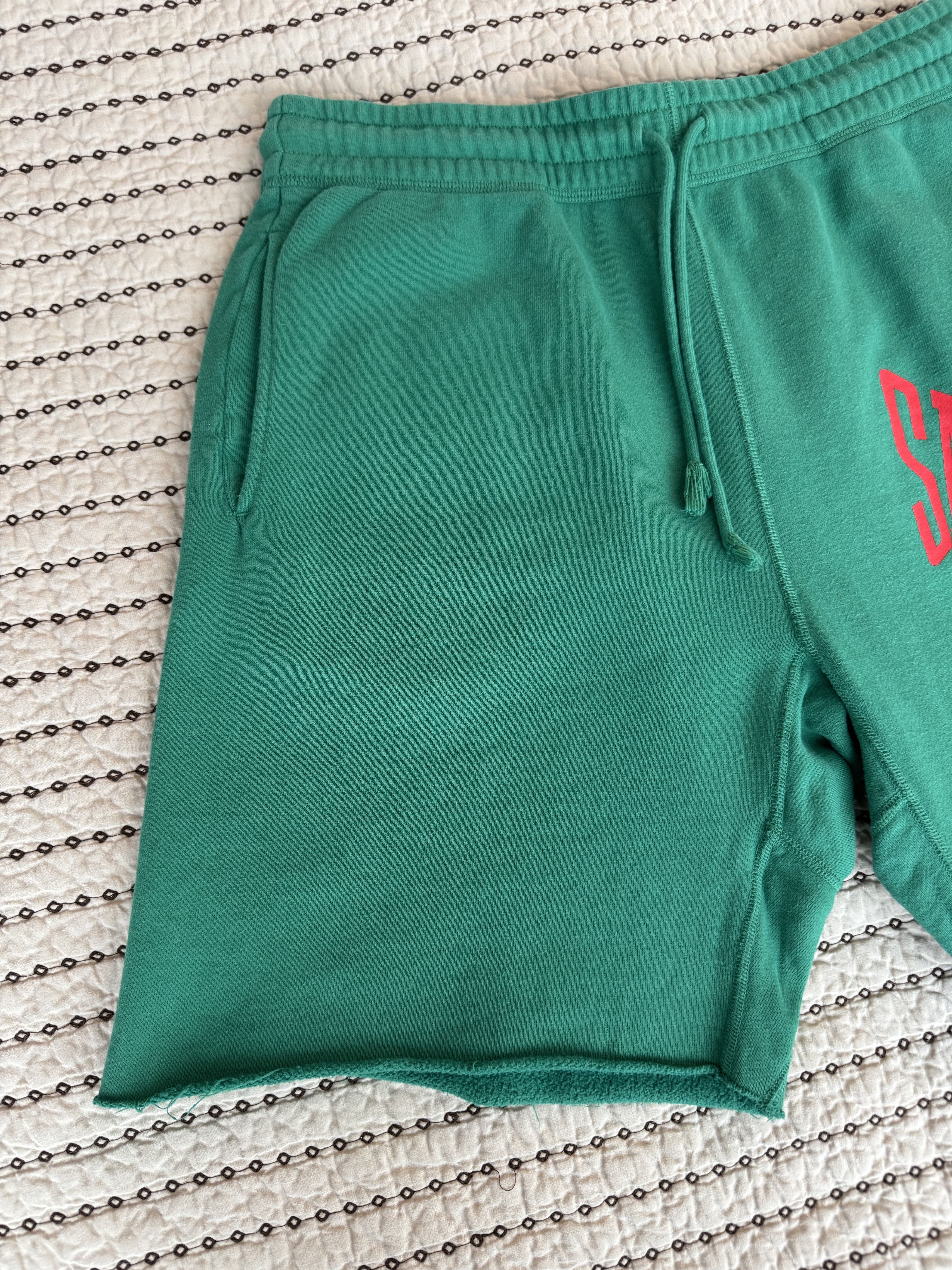 Saint Michael SAINT MICHAEL MXXXXXX LOGO SWEAT SHORT GREEN Size US 30 / EU 46 - 3 Thumbnail