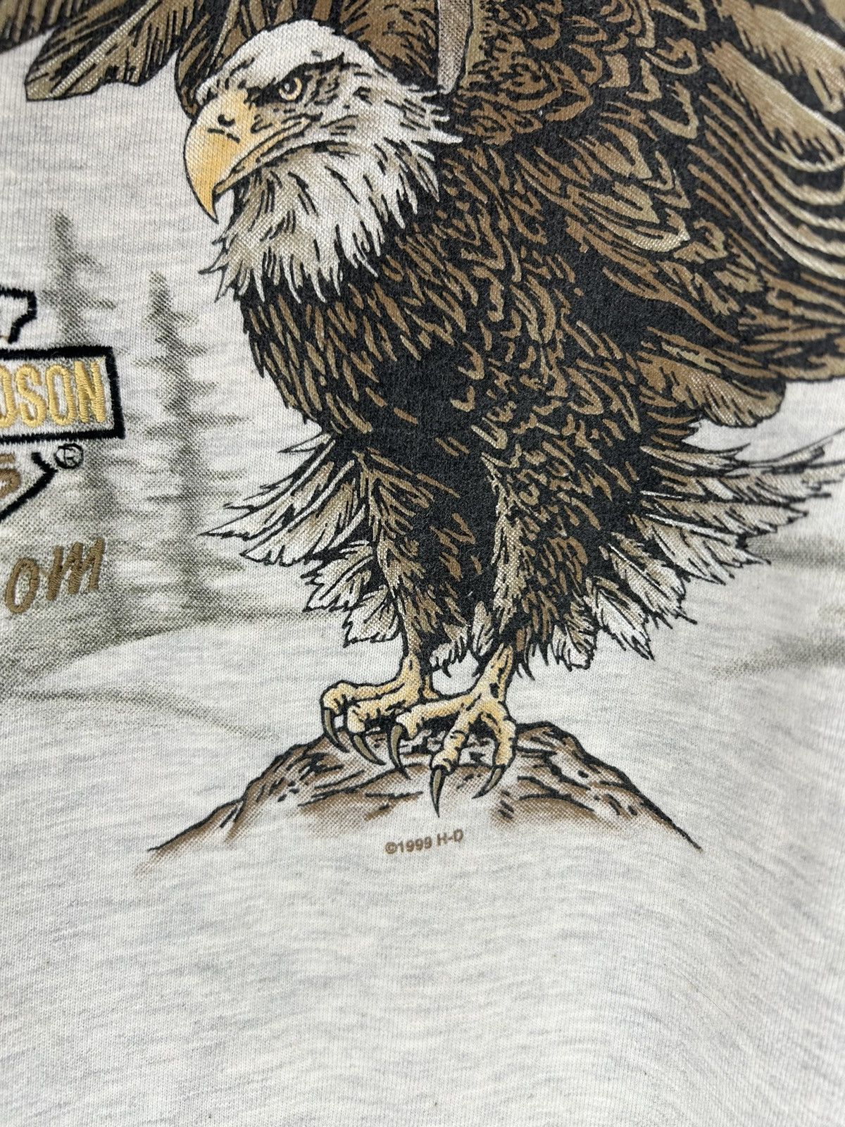 Harley Davidson × Vintage Vintage 90s Harley Davidson American Eagle T Shirt Size US M / EU 48-50 / 2 - 4 Thumbnail