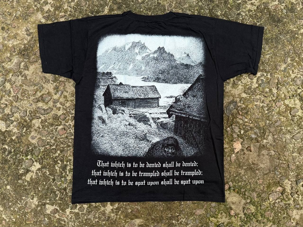 Band Tees Burzum Hvis Lyset Tar Oss All Over Print Metal T-Shirt Rare Size US XL / EU 56 / 4 - 2 Thumbnail