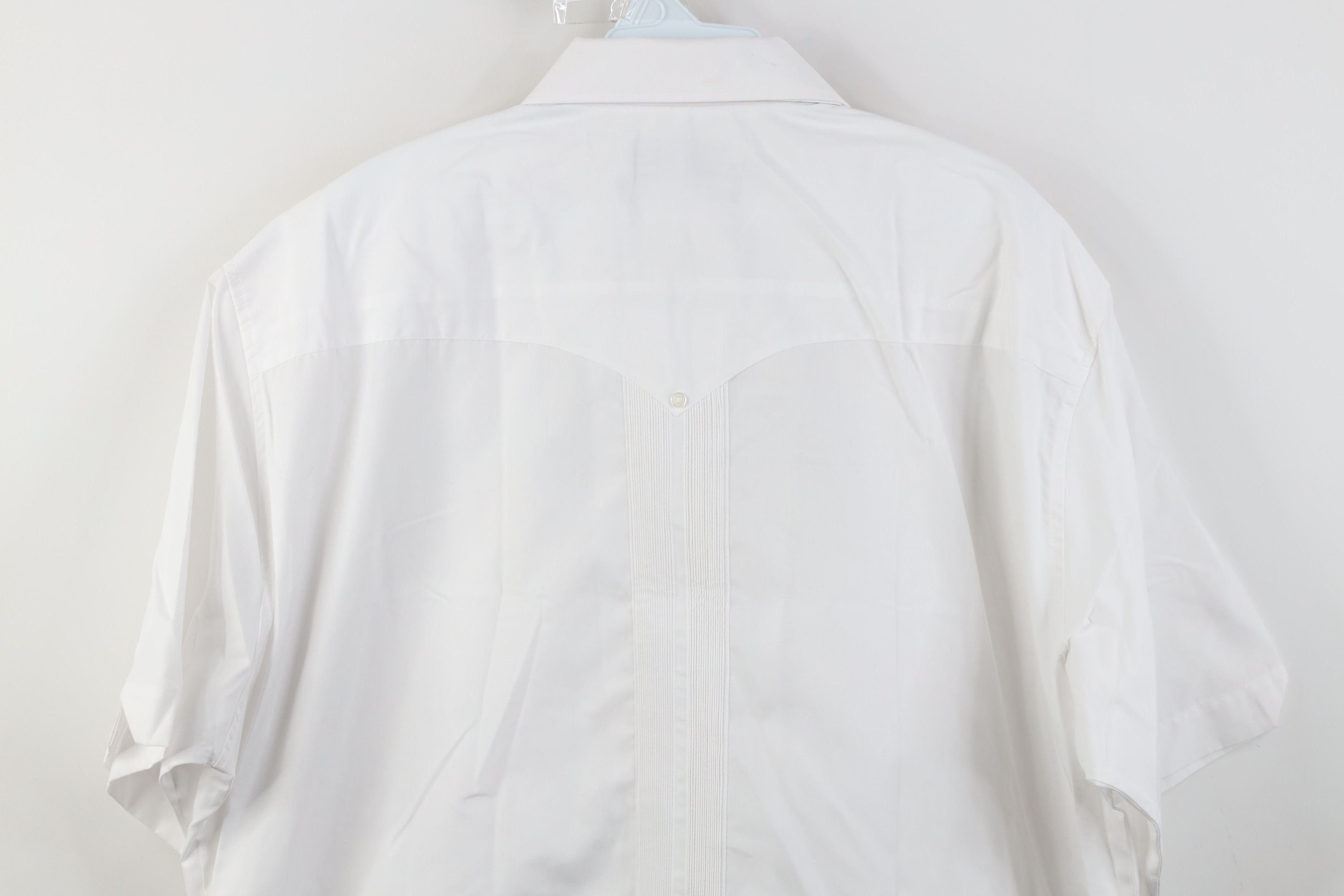 Vintage Deadstock Vintage 90s Rockabilly Wedding Button Shirt White Size US XL / EU 56 / 4 - 15 Thumbnail