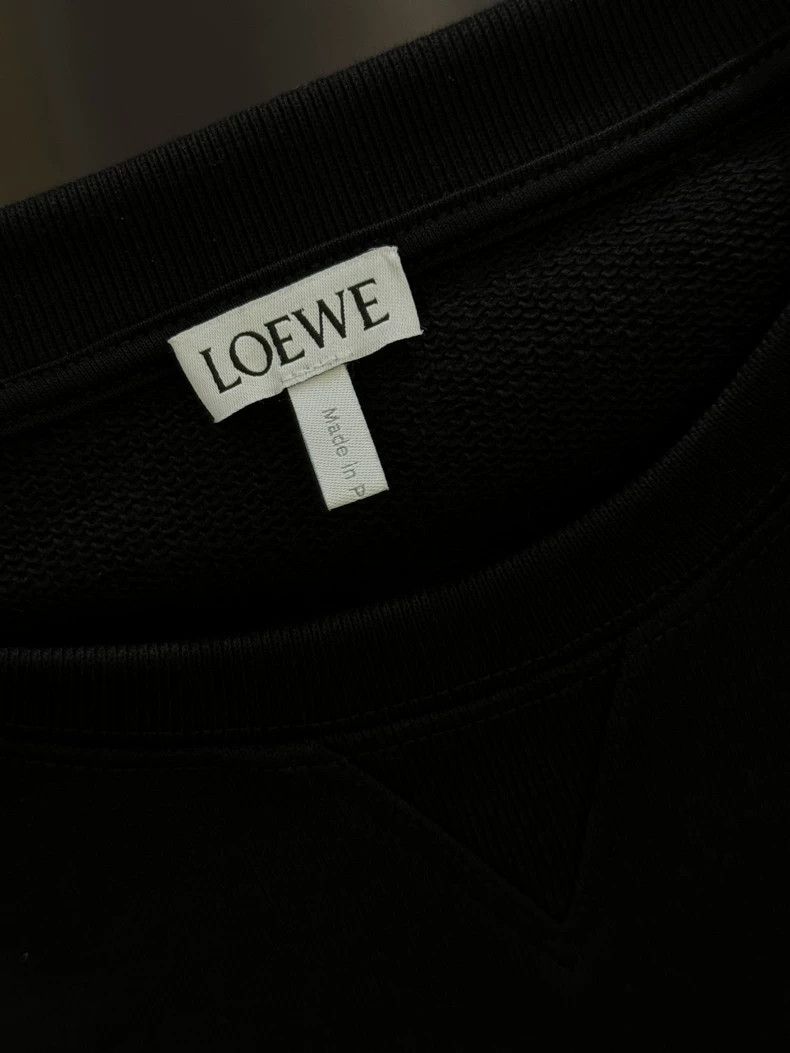 Loewe LOEWE Cotton letter embroidery round neck hoodie Size XS / US 0-2 / IT 36-38 - 8 Thumbnail