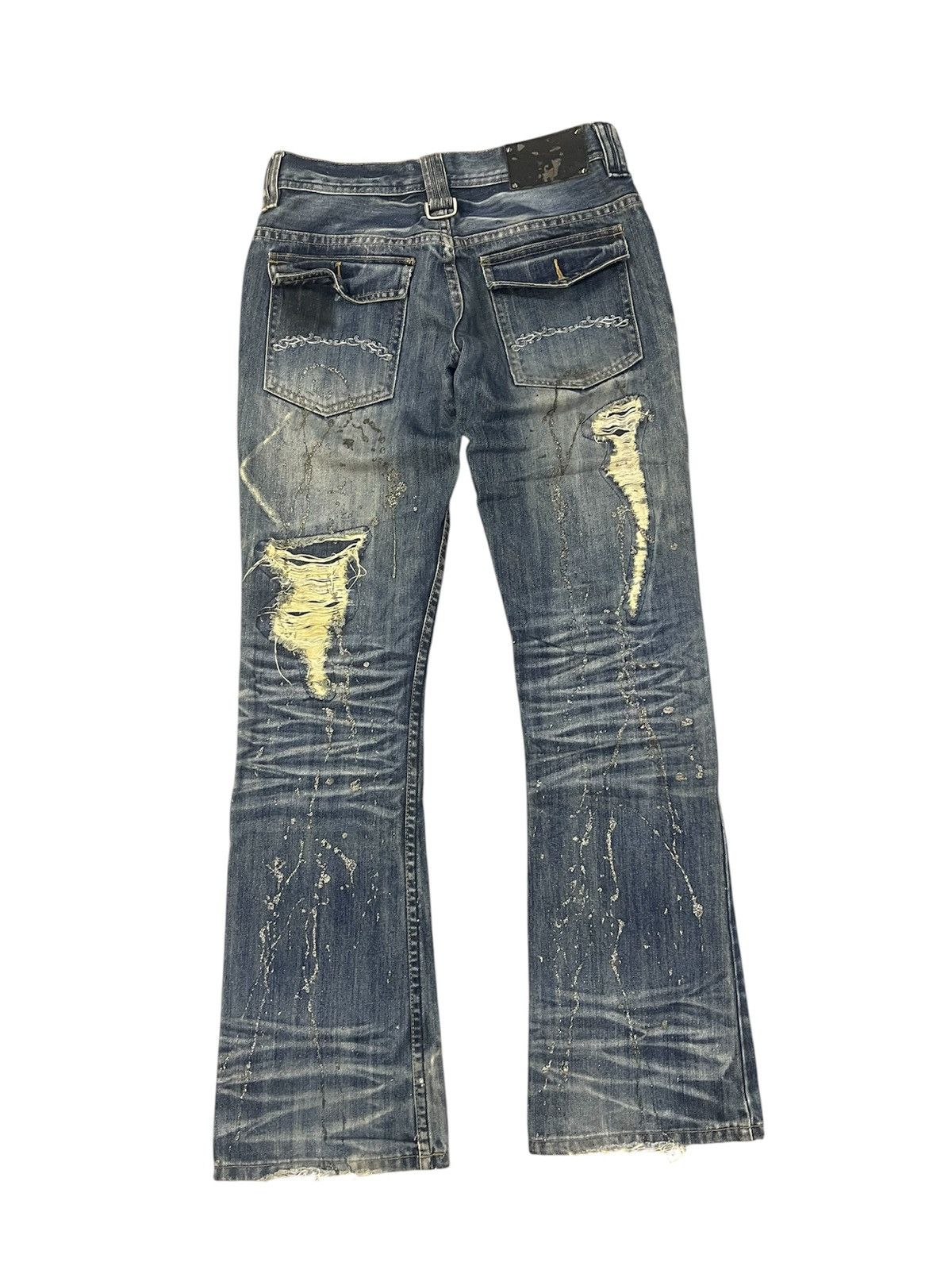 Seditionaries MIDAS BOOT CUT DISTRESSED DENIM Size 30" / US 8 / IT 44 - 2 Thumbnail