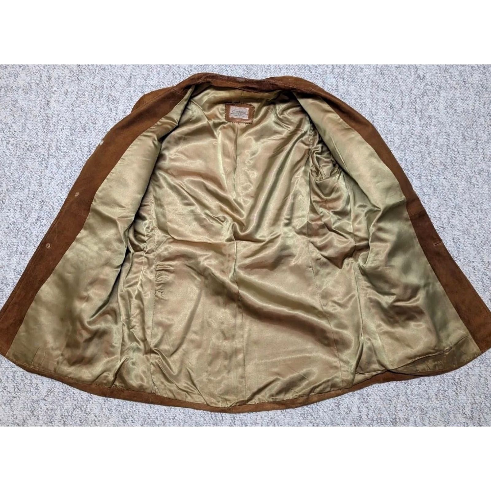 Vintage VINTAGE Cortefiel Jacket Mens Suede Leather 38 Brown NORFOLK Safari Western 90s Retail Size US S / EU 44-46 / 1 - 5 Thumbnail