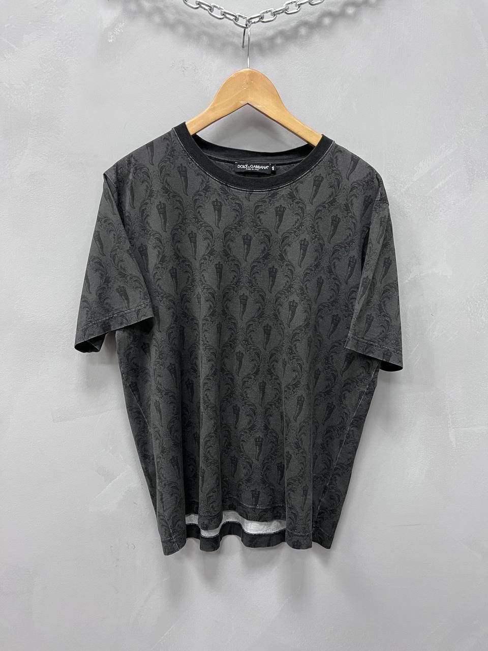 Dolce & Gabbana Dolce & Gabbana Over print t-shirt DG Size US M / EU 48-50 / 2 - 1 Thumbnail