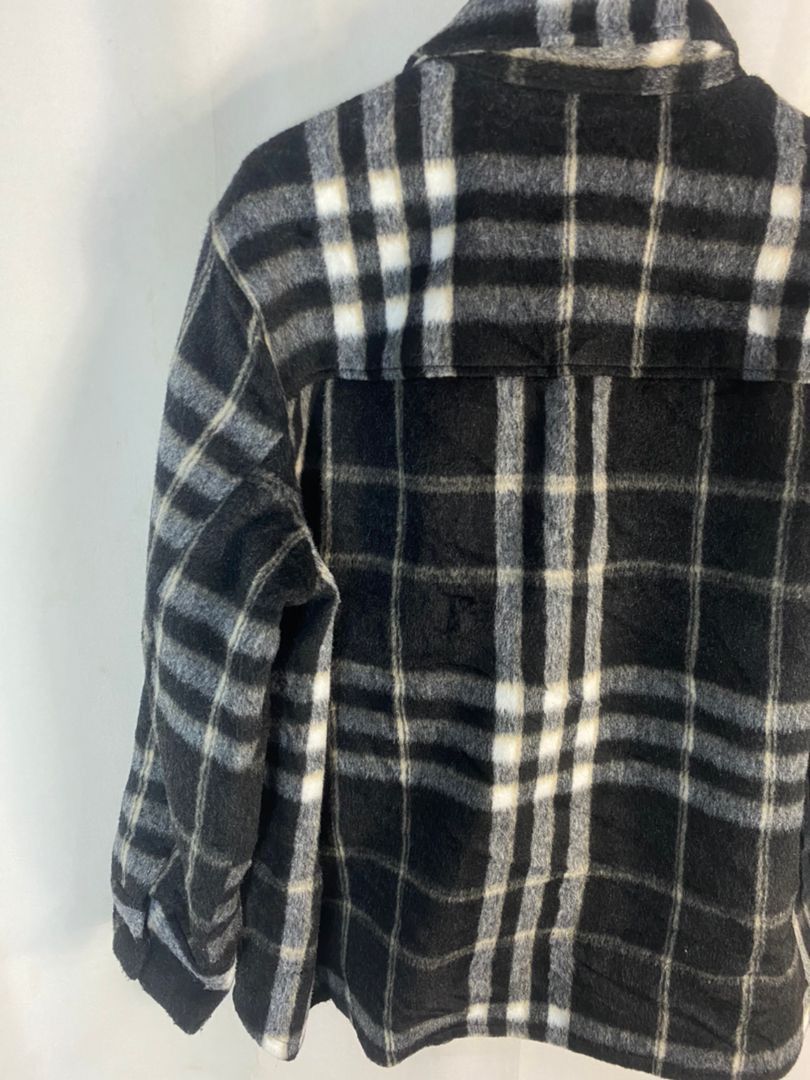 H&M H&M shadow plaid button up jacket Size US L / EU 52-54 / 3 - 9 Thumbnail