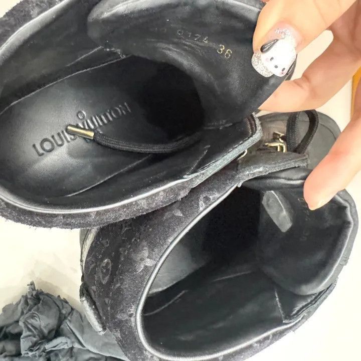 Louis Vuitton Louis Vuitton High-Top Casual Sneakers in Black -2508 Size US 5.5 / EU 38 - 8 Thumbnail