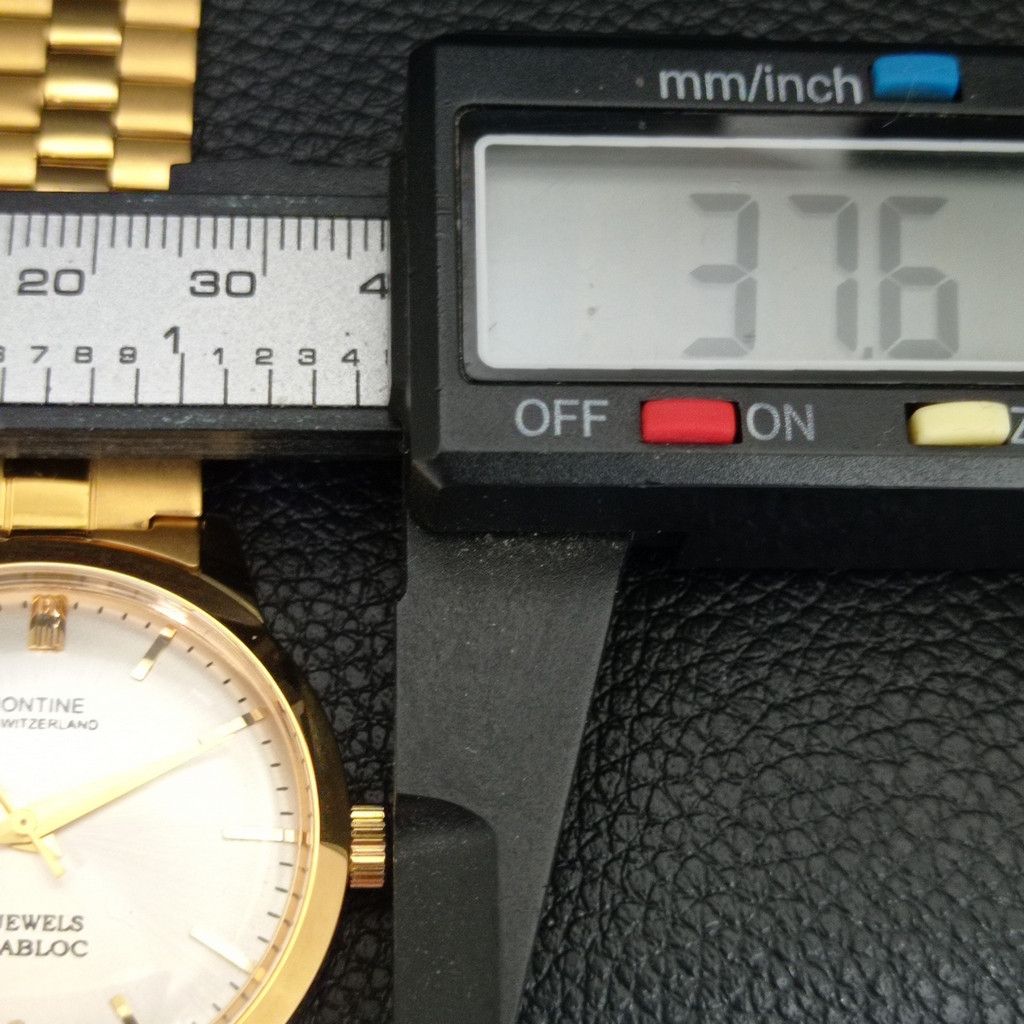 Other VINTAGE MONTINE HAND-WINDING SWISS MENS WATCH a444174 Size 38 - 7 Thumbnail