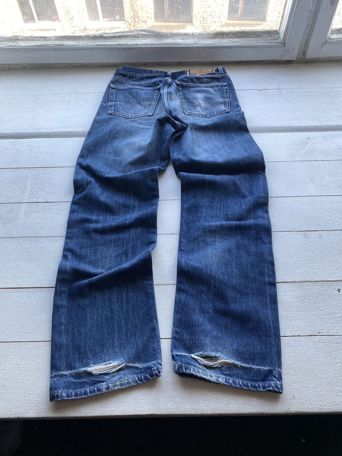 Diesel 🔥OPIUM Diesel Distressed OG Blue Denim Punk GOTHIC Jeans 💲 Size US 31 - 6 Thumbnail