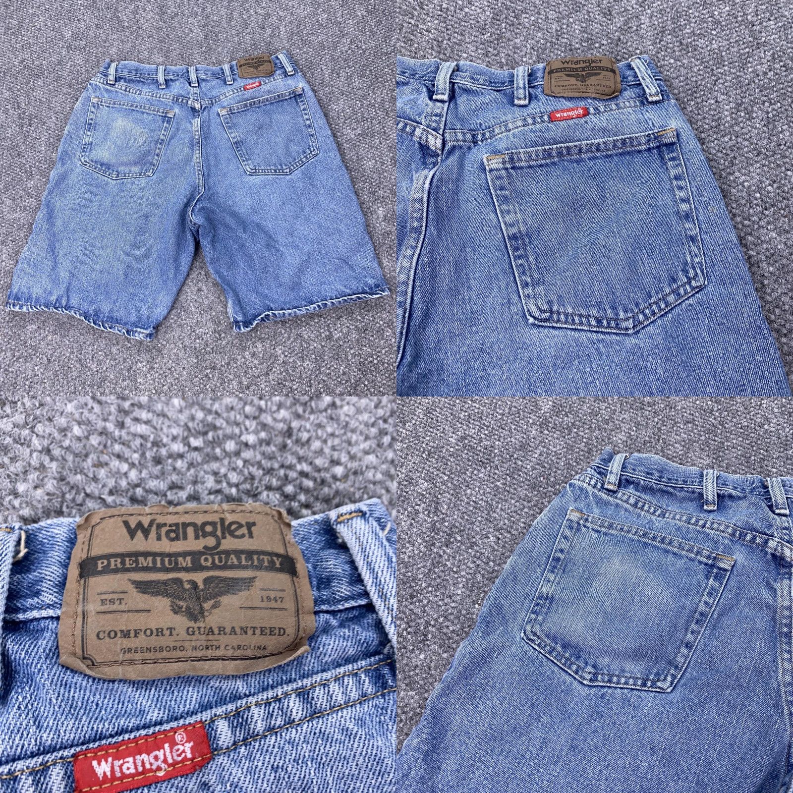 Wrangler VINTAGE Wrangler Shorts Mens 34 Blue Denim Relaxed Fit Bermuda 606WIMS Mens Size US 34 / EU 50 - 8 Thumbnail