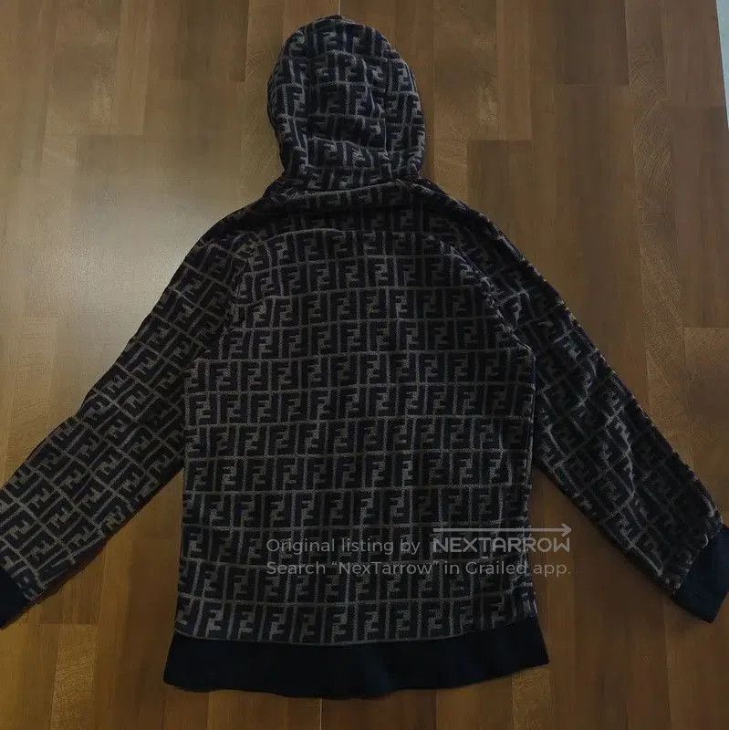 Fendi Fendi Colorblock Cotton Hoodie for Women . Size XL / US 12-14 / IT 48-50 - 2 Thumbnail