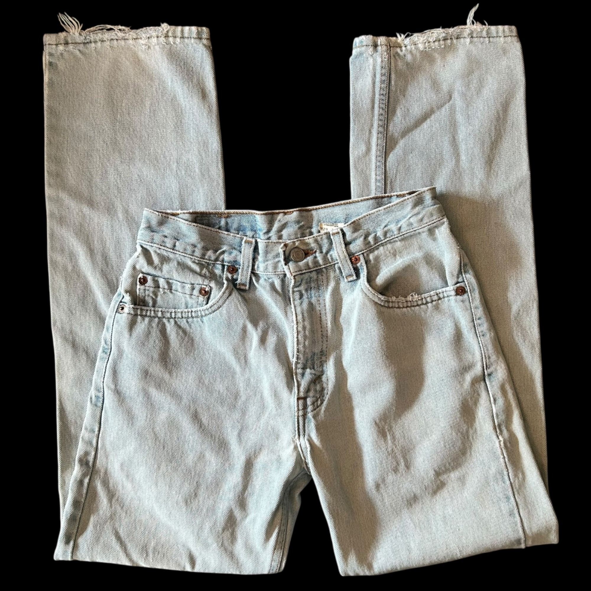Levi's Vintage Clothing Vintage Levi's 505 Relaxed Fit Straight Leg Light Wash Denim Size US 29 - 3 Thumbnail