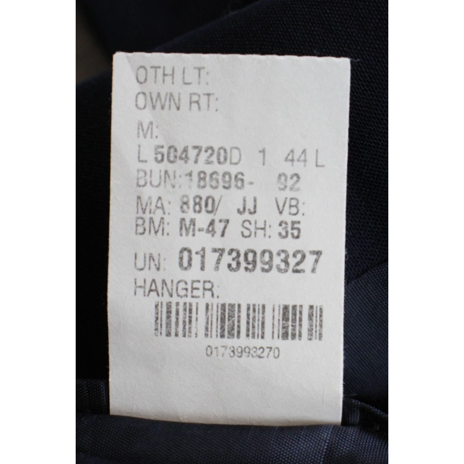 Chaps Chaps Ralph Lauren Blazer Mens 44L Navy Blue 100% Wool Size 44L - 8 Thumbnail