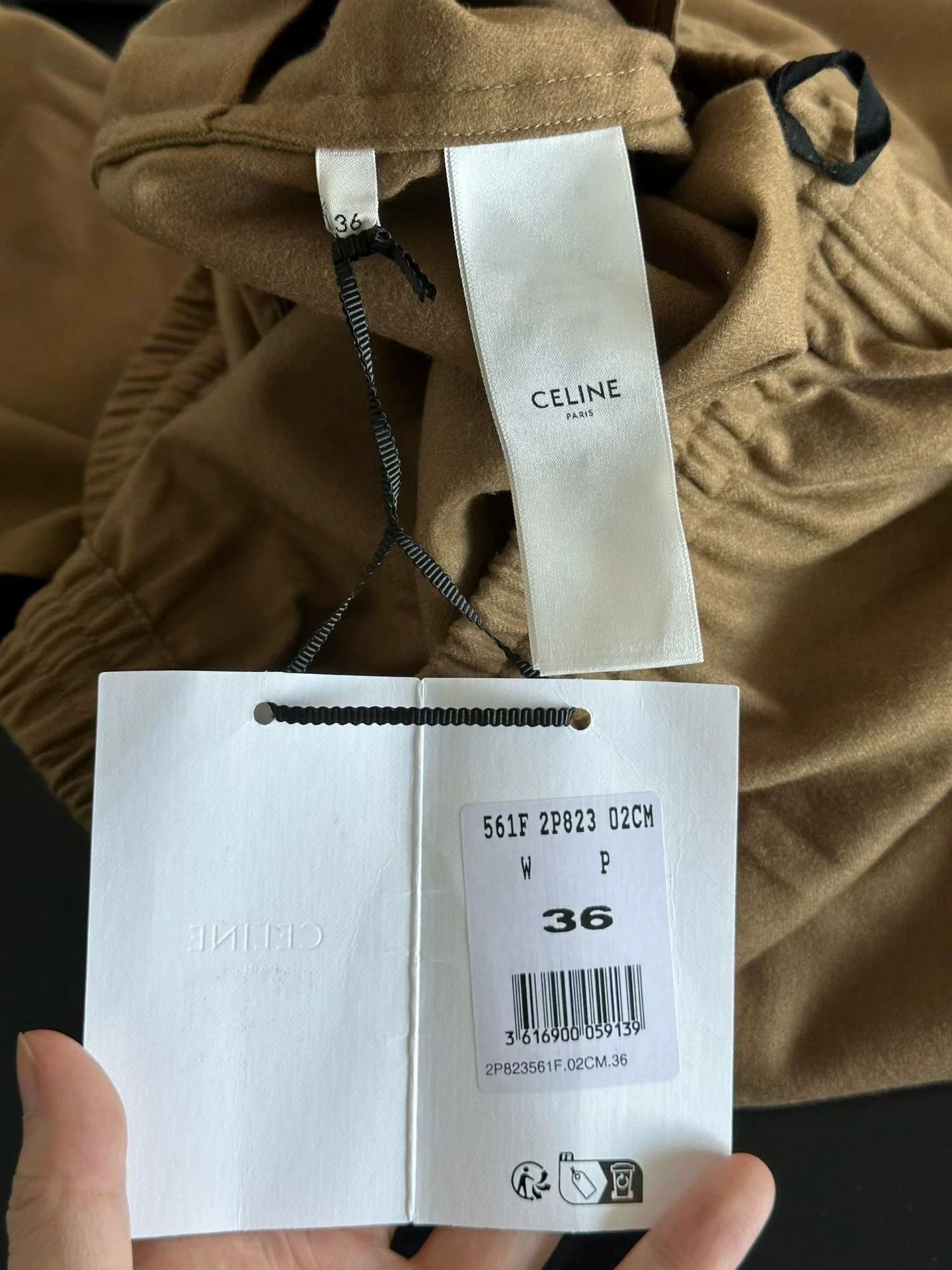 Celine Celine brown cashmere pants new with tags Size 26" / US 2 / IT 38 - 4 Thumbnail