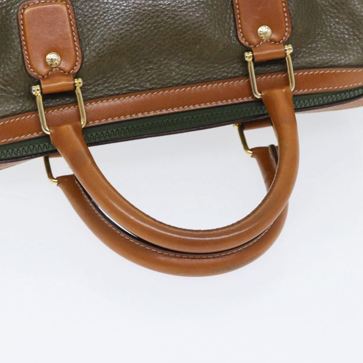 Celine CELINE Boston Bag Leather Khaki Gold Size ONE SIZE - 7 Thumbnail