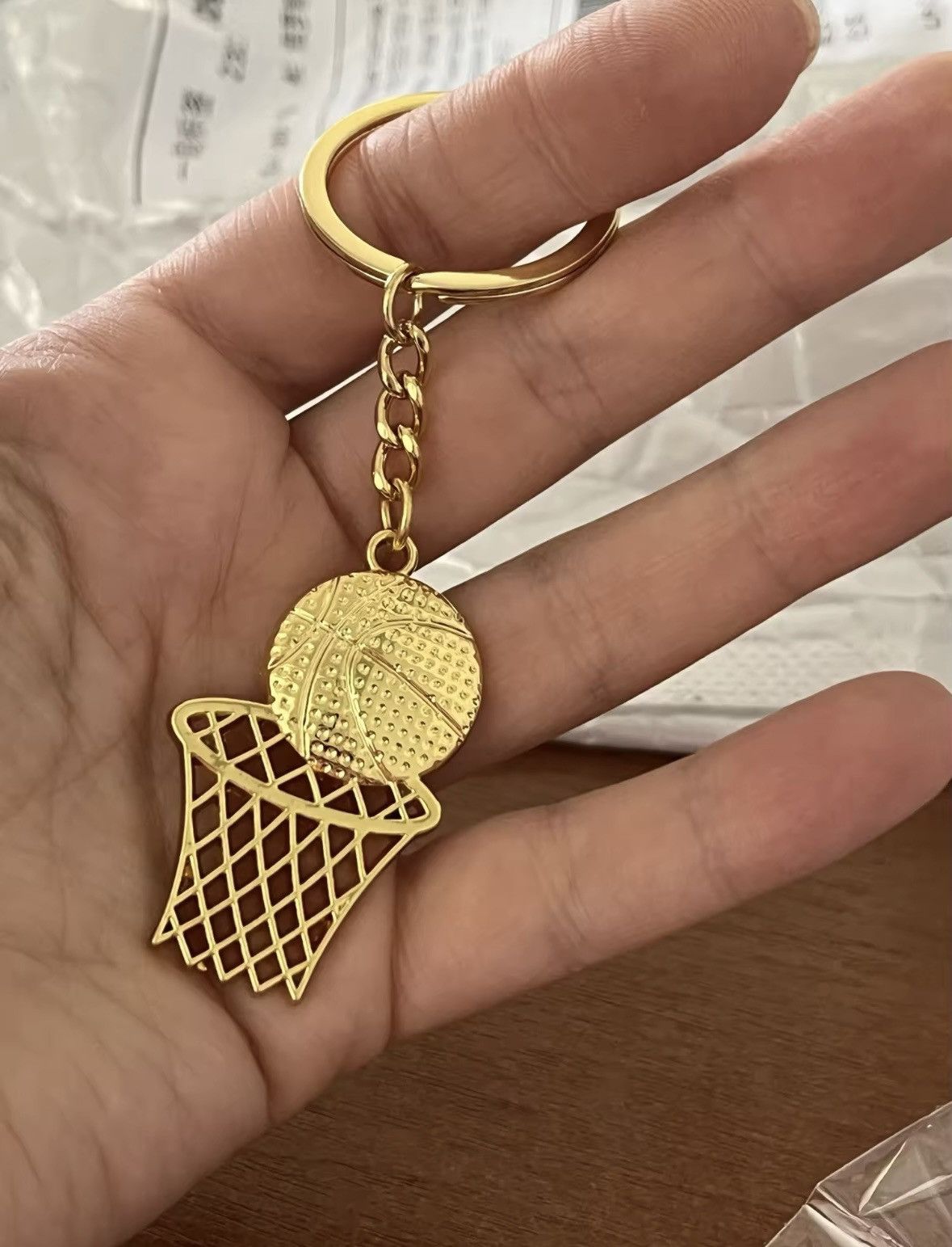 Designer Basketball and net keychain Size ONE SIZE - 4 Thumbnail