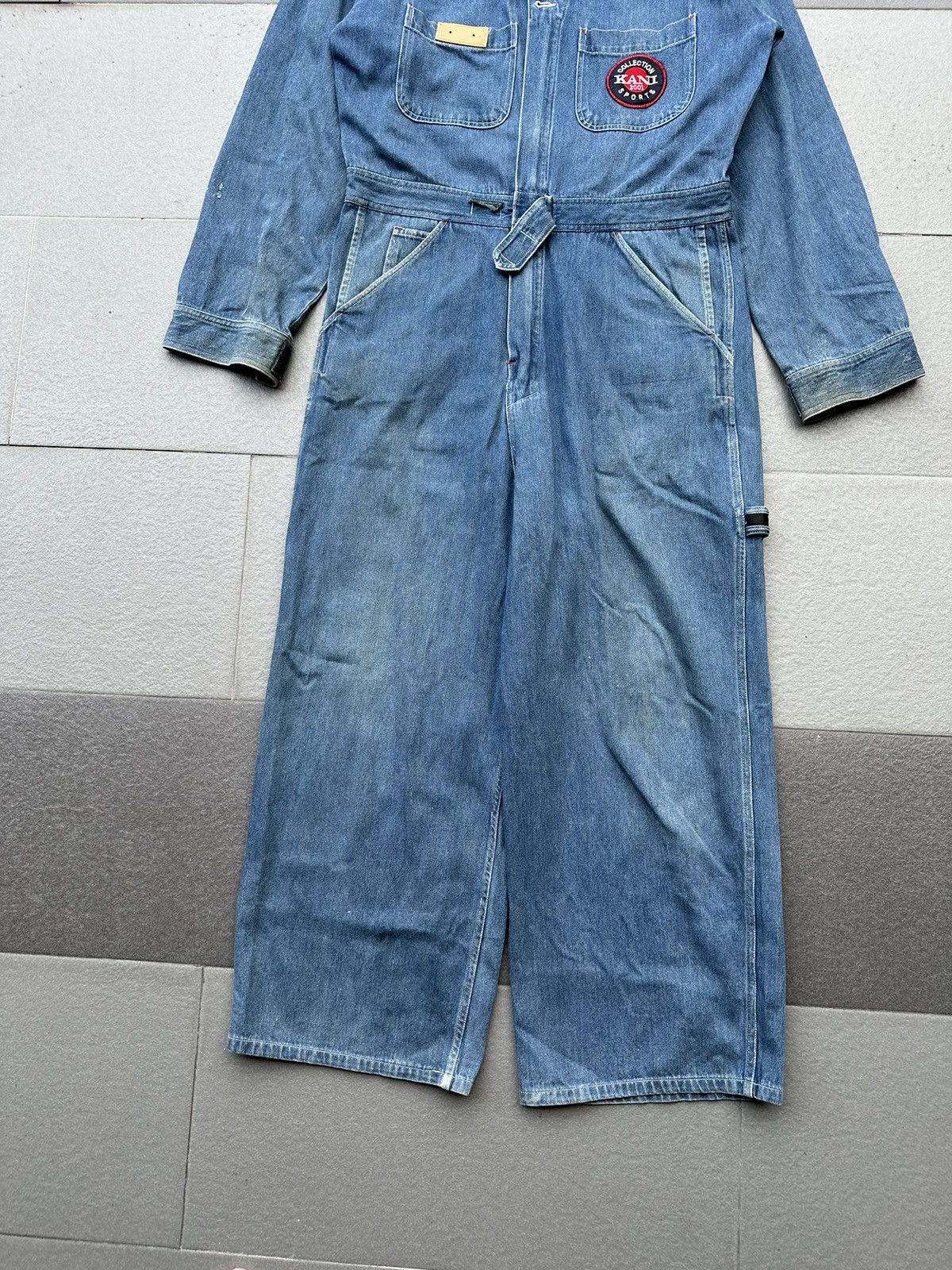 Karl Kani 2000s Kani Sports Auto Club Toys Baggy Denim Coveralls Size US 34 / EU 50 - 11 Thumbnail