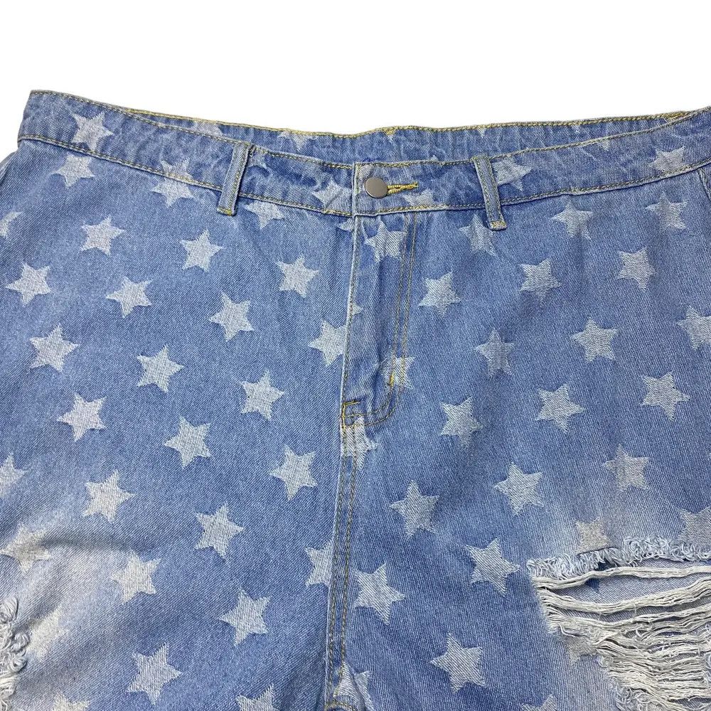Shein 2000's Shein Super Flare Starlium Distressed Jeans Size US 40 / EU 56 - 13 Thumbnail