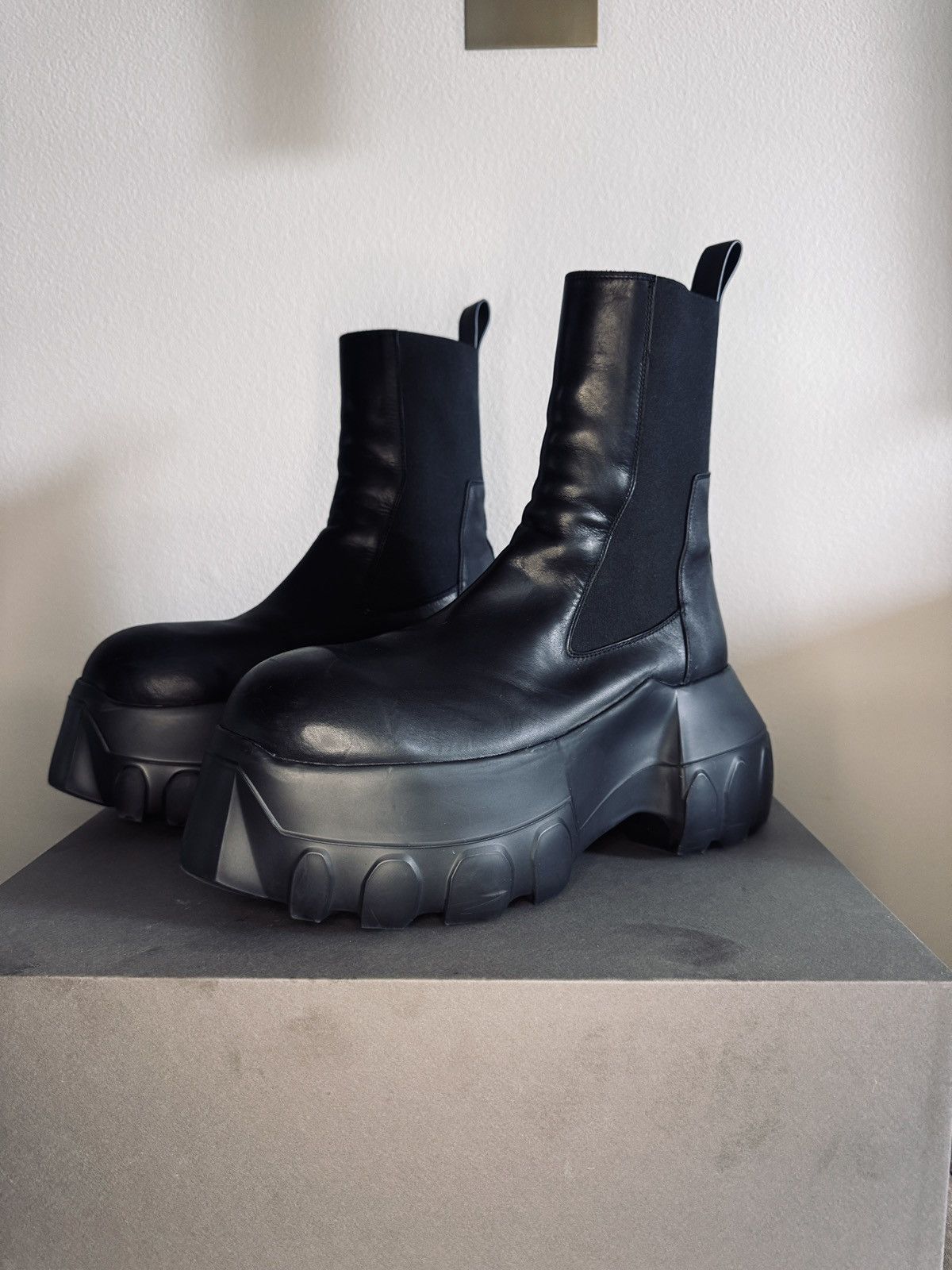 靴 Rick Owens Beatle mega tractor 43 Beatle Mega Tractor in Black – SVRN