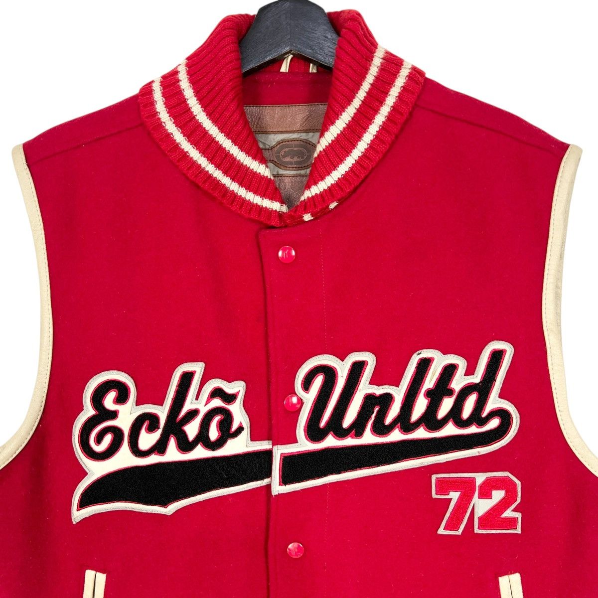 Ecko Unltd. × MLB Ecko Unltd Sleeveless Varsity Baseball Jacket Vest Size US L / EU 52-54 / 3 - 2 Thumbnail