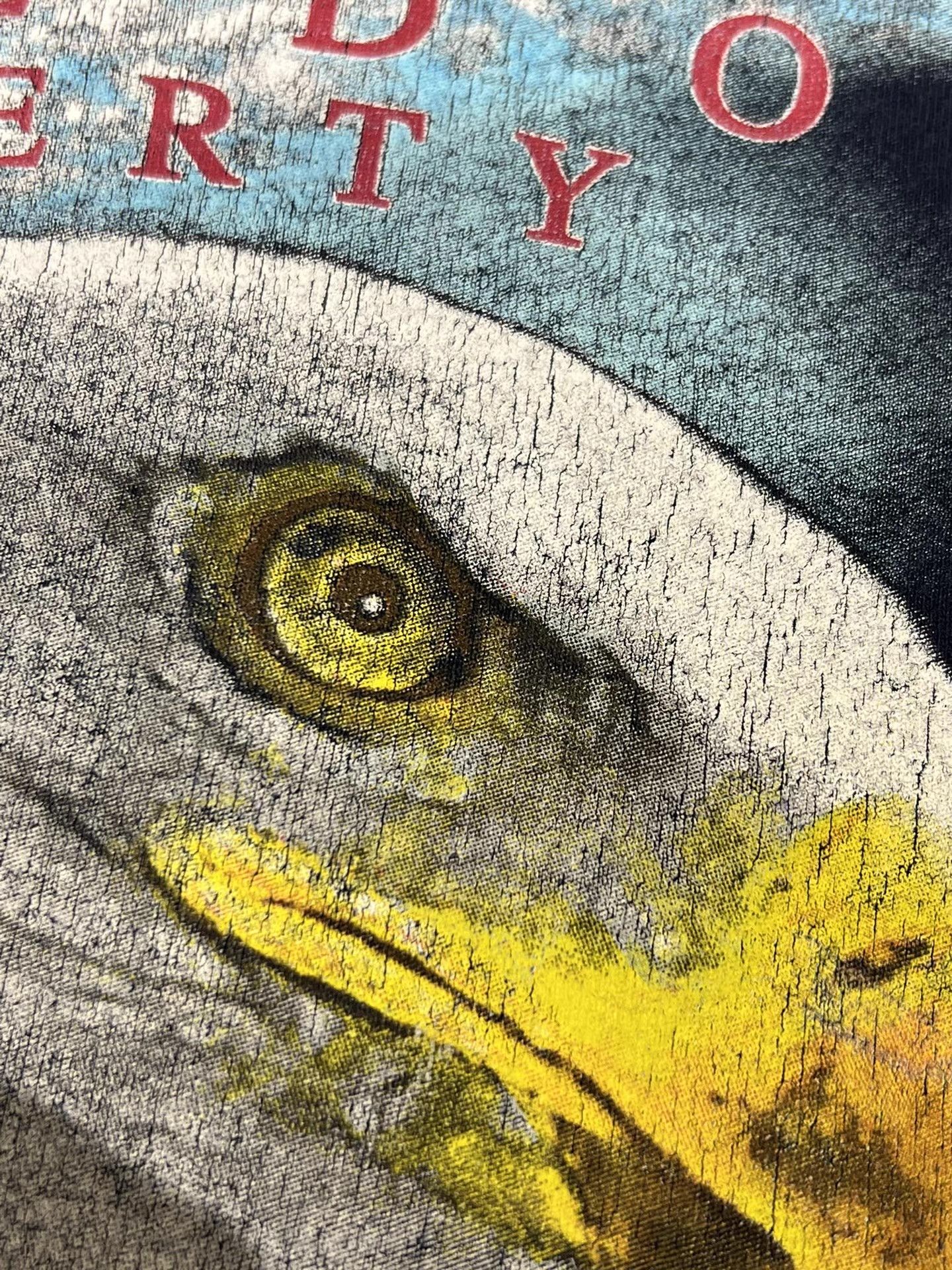 Vintage Vintage * Eagle Tee American Eagle Q13 Size US L / EU 52-54 / 3 - 4 Thumbnail