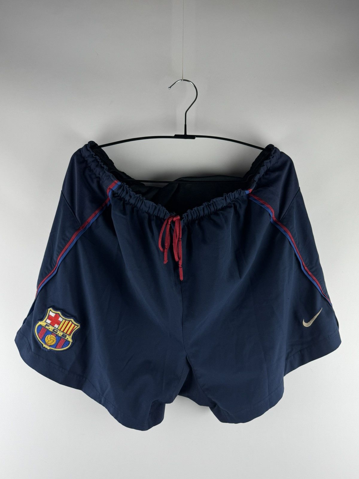 Vintage 90s Nike Barcelona Soccer Football Snorts Blue