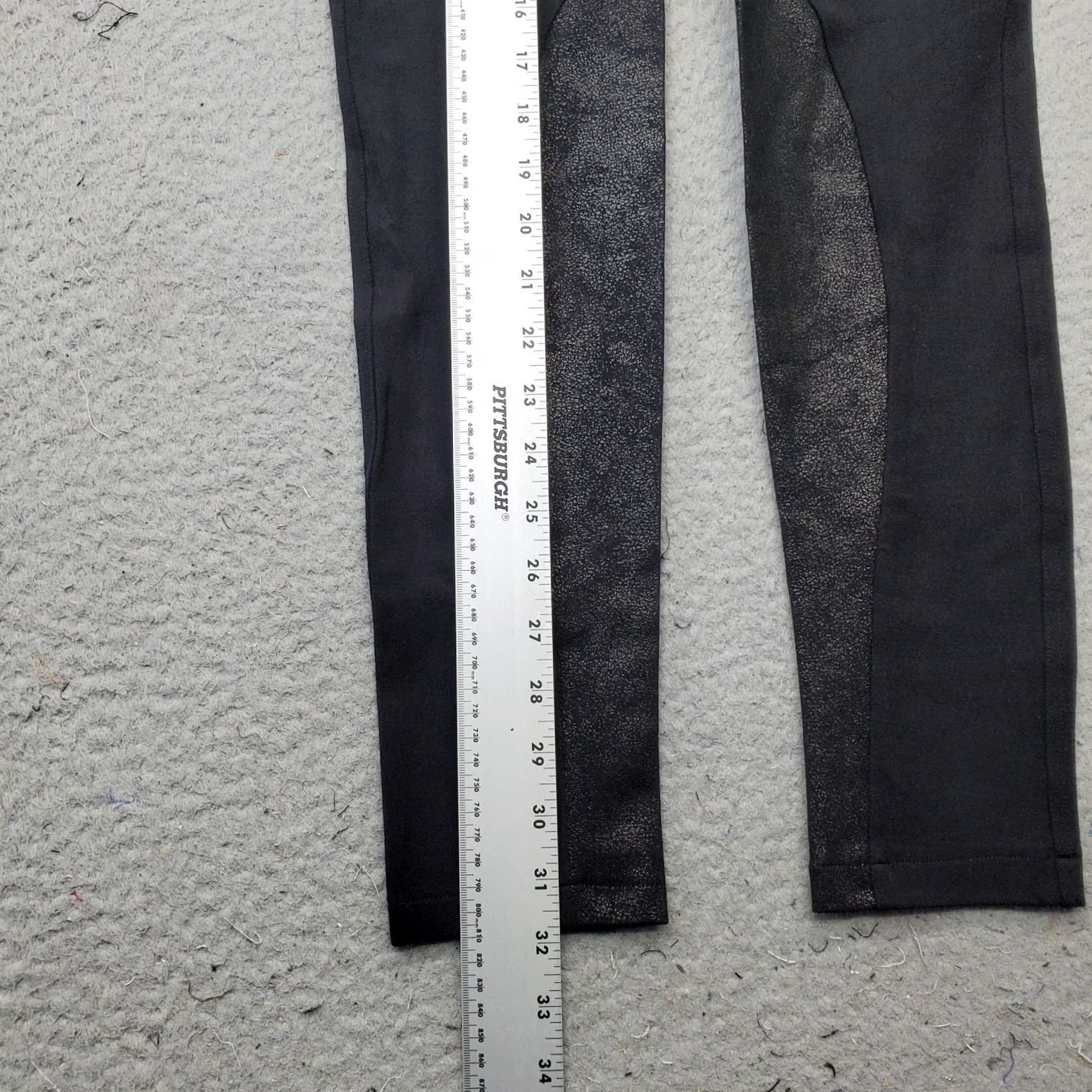 Spanx SPANX Leggings Womens S Black Stretch Athletic Gym Training High Waist Size 28" / US 6 / IT 42 - 3 Thumbnail