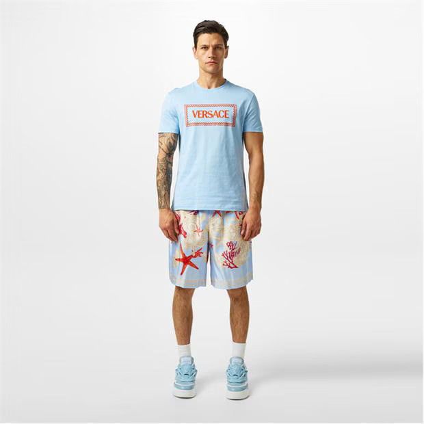 Versace o1g2r1mq0824 Logo T-Shirts in Blue Size US S / EU 44-46 / 1 - 6 Thumbnail