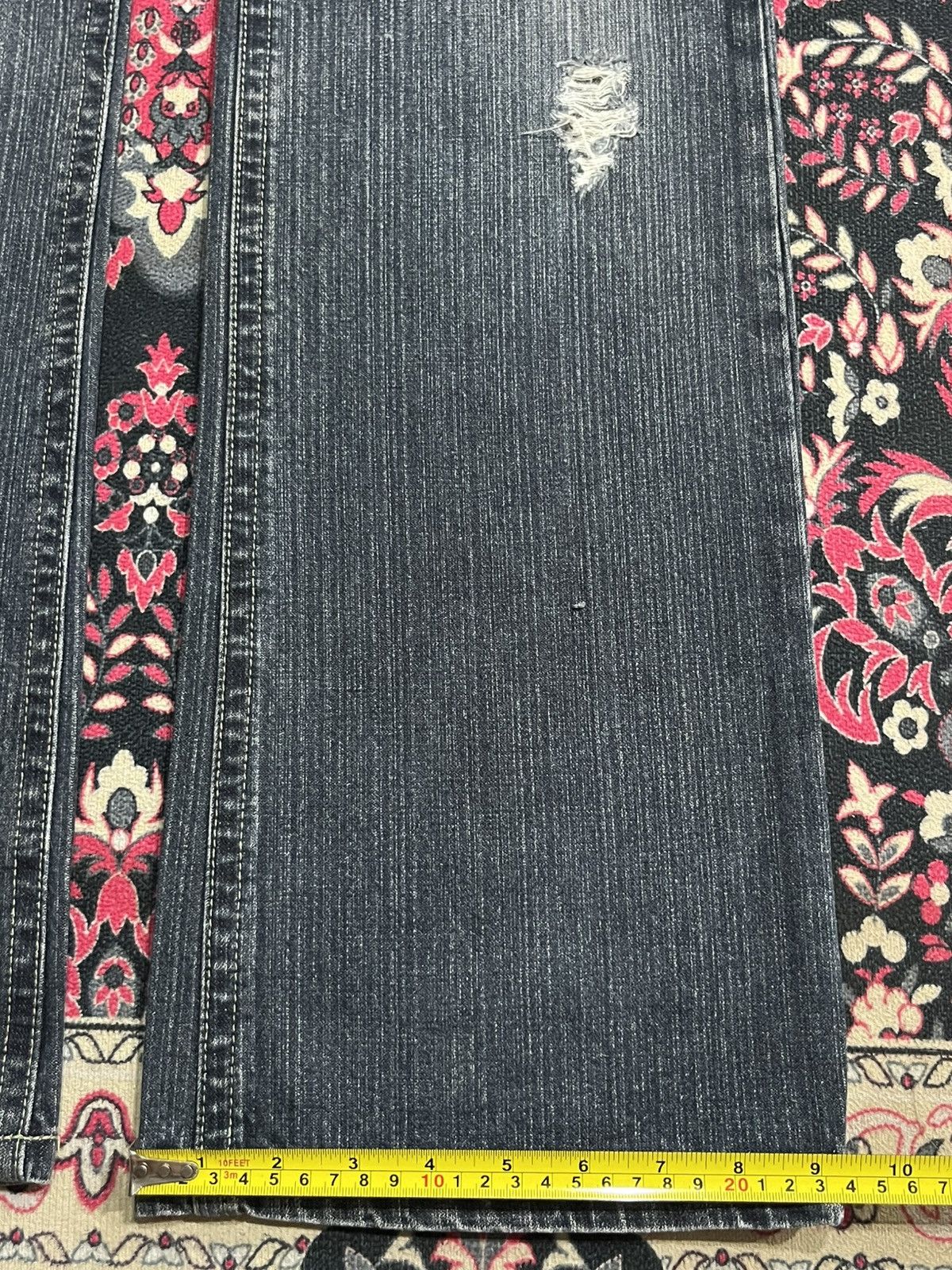 Japanese Brand Japanese Brand Wavelist Dark Washed Distressed Studded Jeans Size US 32 / EU 48 - 14 Thumbnail