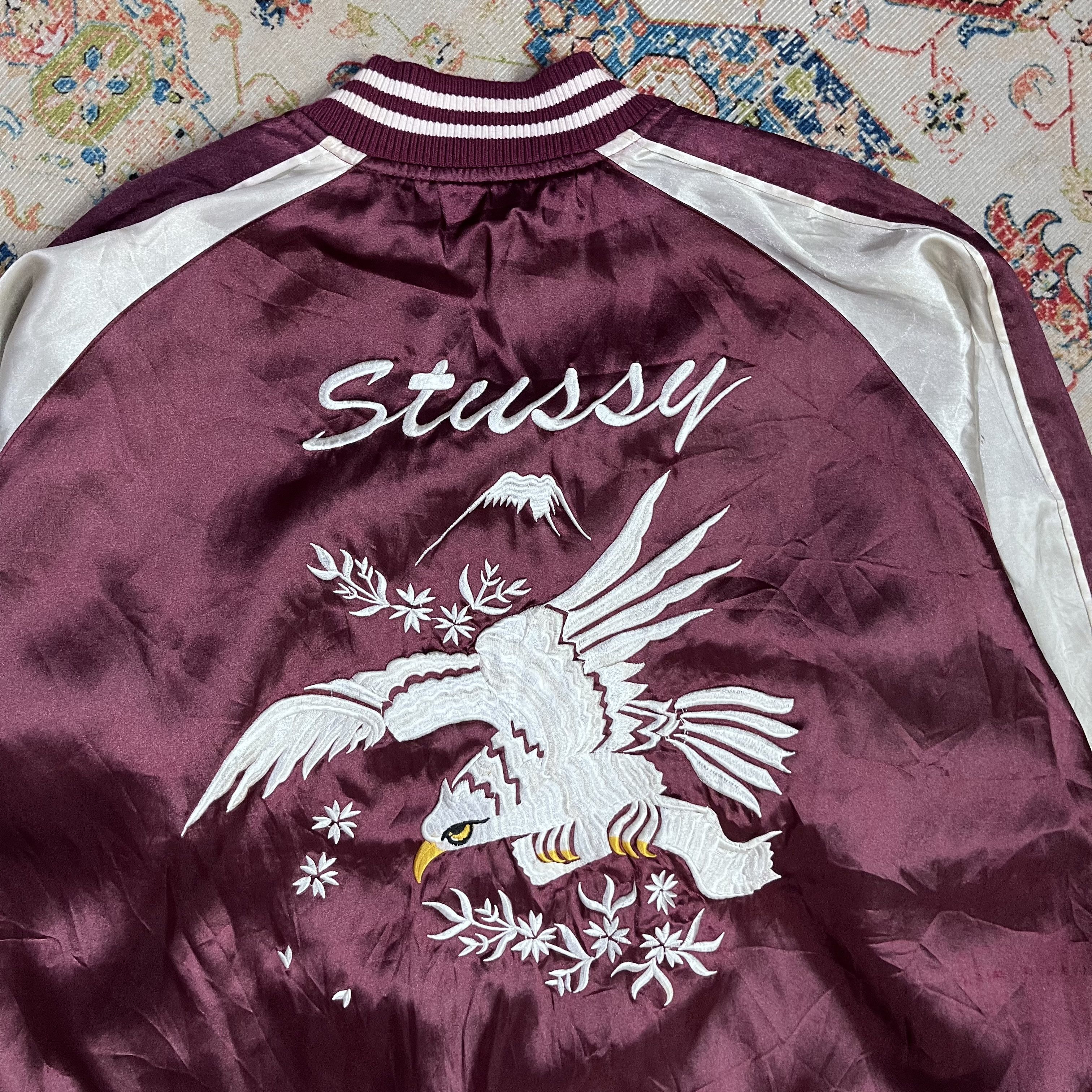 Stussy Rare design stussy souvenir jacket reversible Size US L / EU 52-54 / 3 - 5 Thumbnail