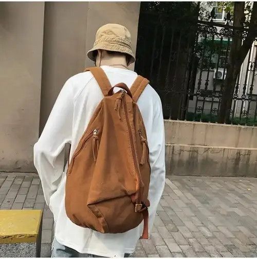 Japanese Brand Fashion Canvas Backpack Bag Vintage Size ONE SIZE - 2 Thumbnail