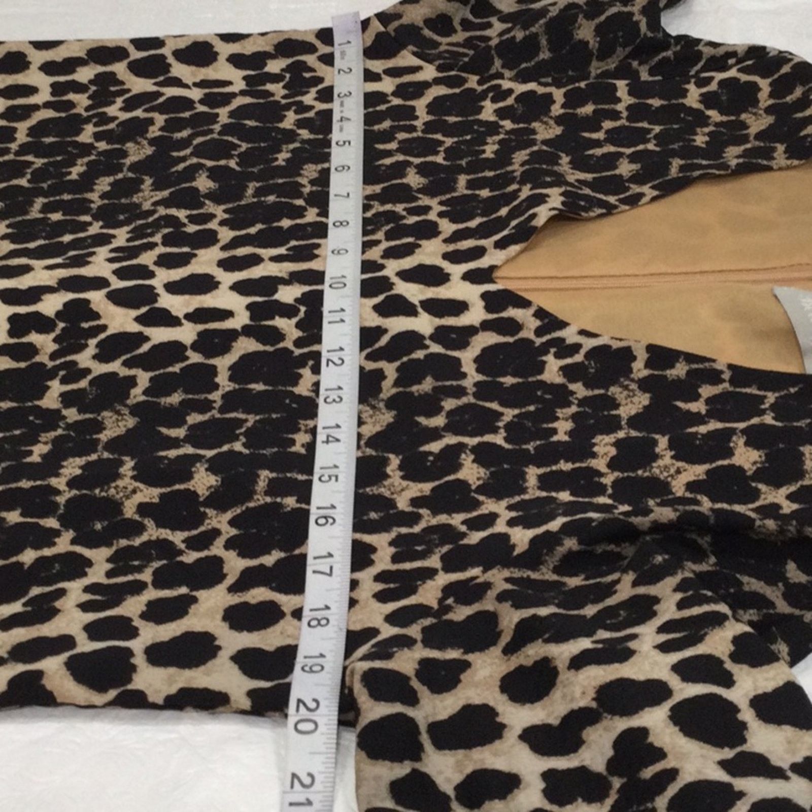 Other Belongsci Mini Shift Dress Leopard Print V-Neck Lined Medium Size M / US 6-8 / IT 42-44 - 14 Thumbnail