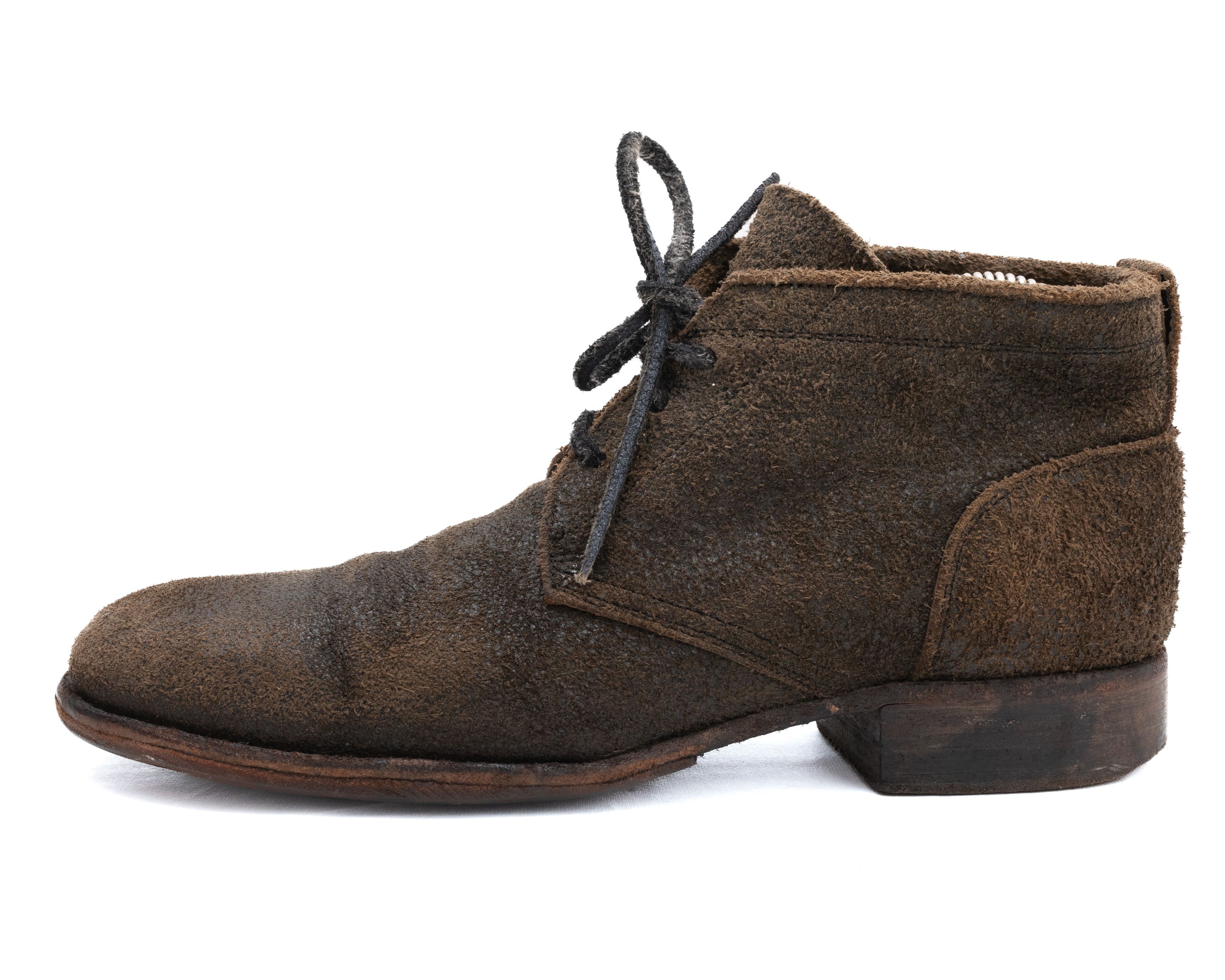 10sei0otto *No Tariff* DIECISEIZEROOTTO Reversed Leather Ankle Boots Size US 7 / IT 37 - 2 Thumbnail