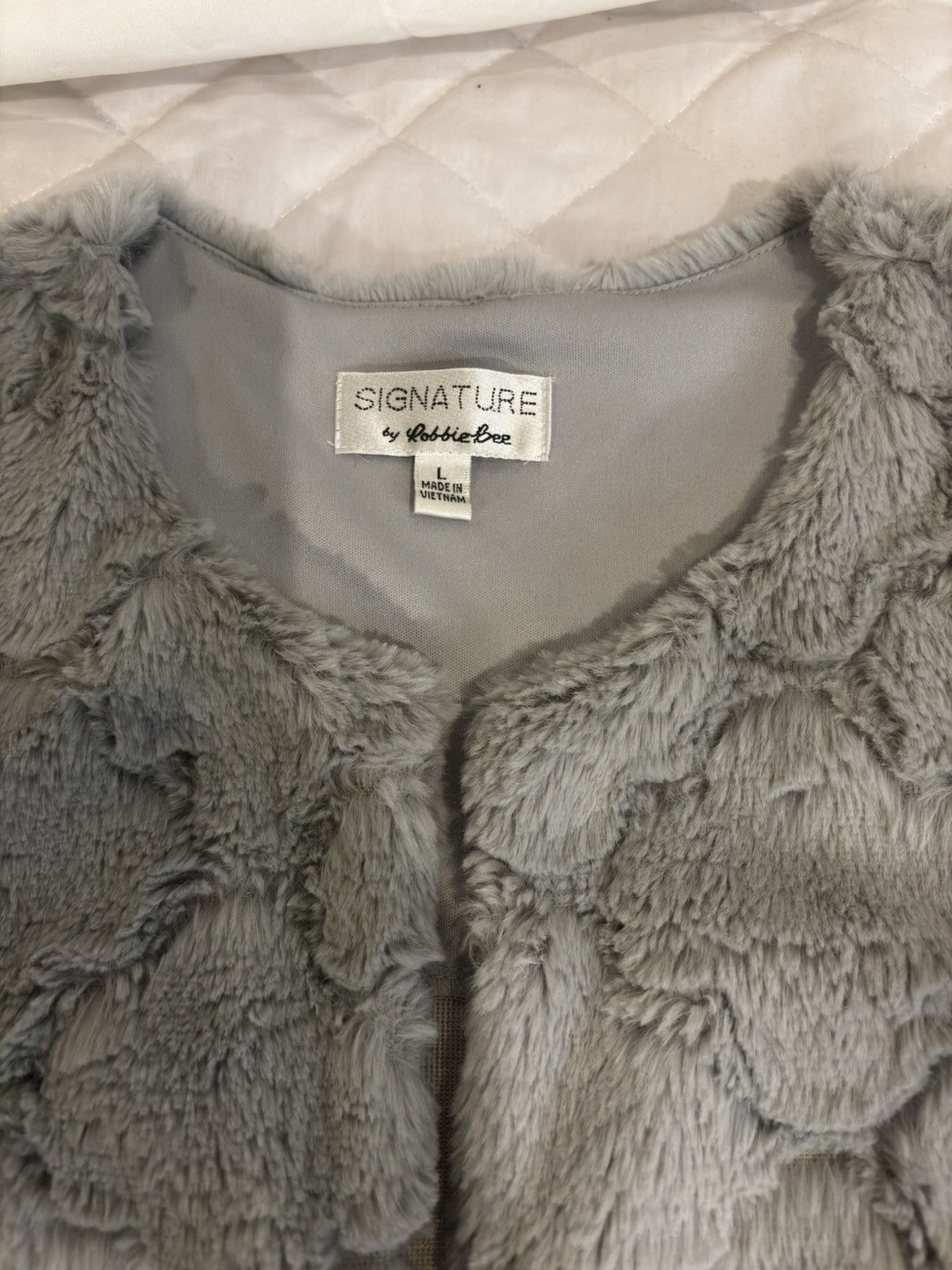Other Light gray faux fur Jacket.wc777 Size L / US 10 / IT 46 - 3 Thumbnail