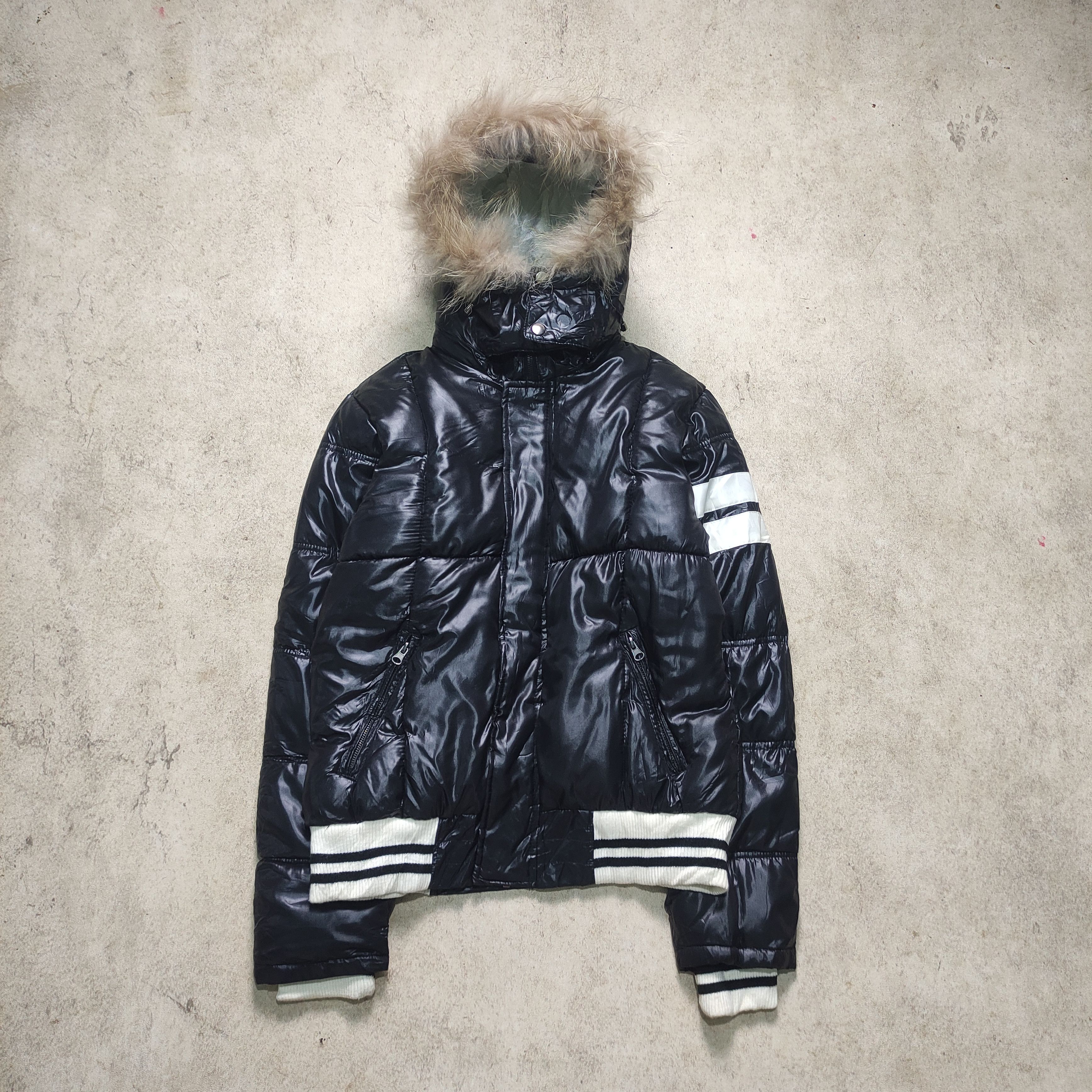If Six Was Nine Six Star Fur Puffer Jacket - Vkei Japanese Brand 2000s Size US M / EU 48-50 / 2 - 3 Thumbnail
