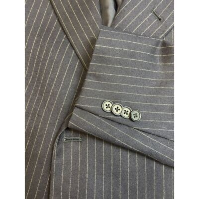 Coppley Designer Men's Pinstripe 2-pc Suit Coppley Navy Business For Size 38R - 4 Thumbnail