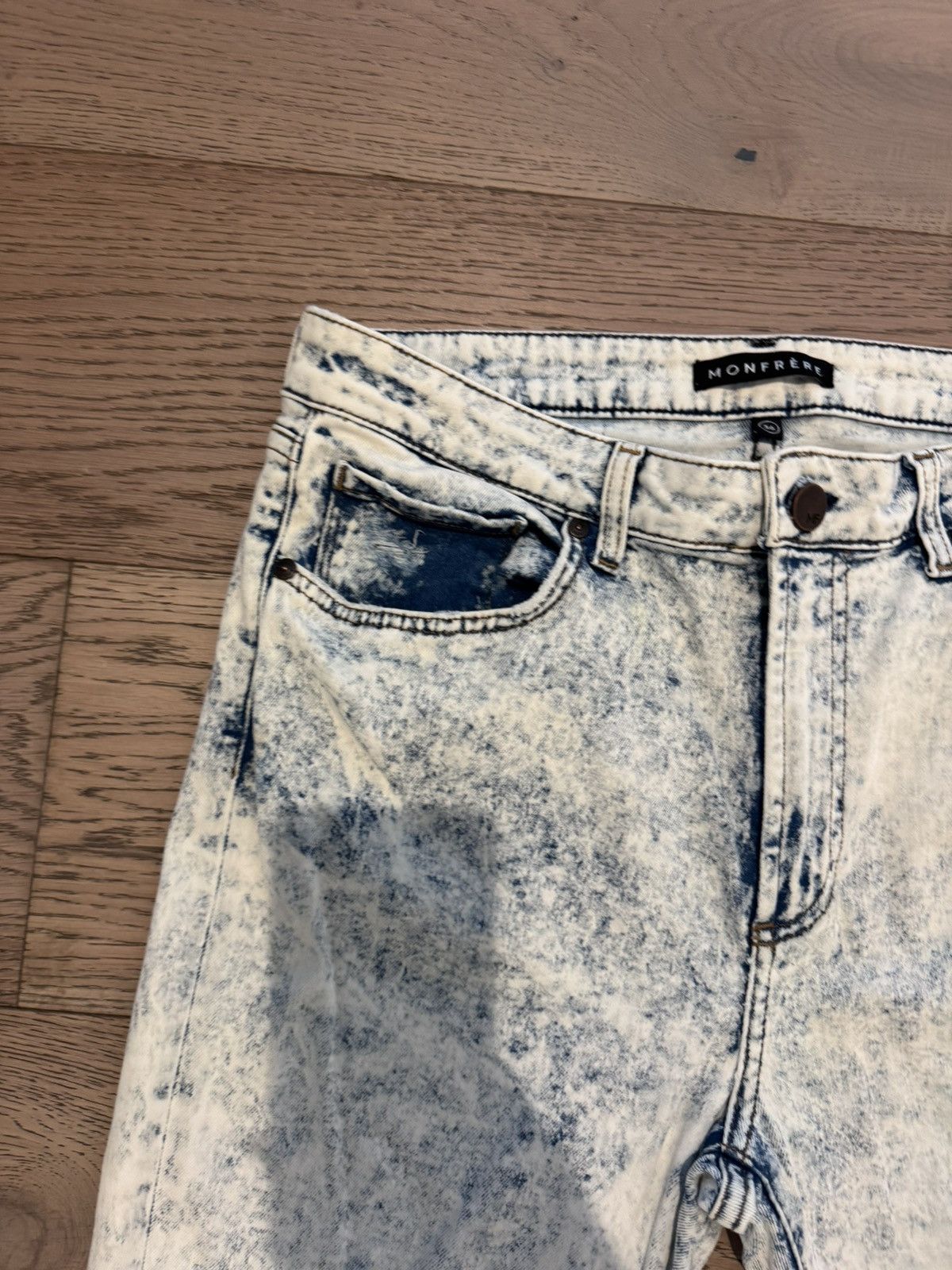 MONFRERE Monfrère Greyson Skinny Fit Jeans Acid Stone Wash – Size 36 Size US 36 / EU 52 - 5 Thumbnail