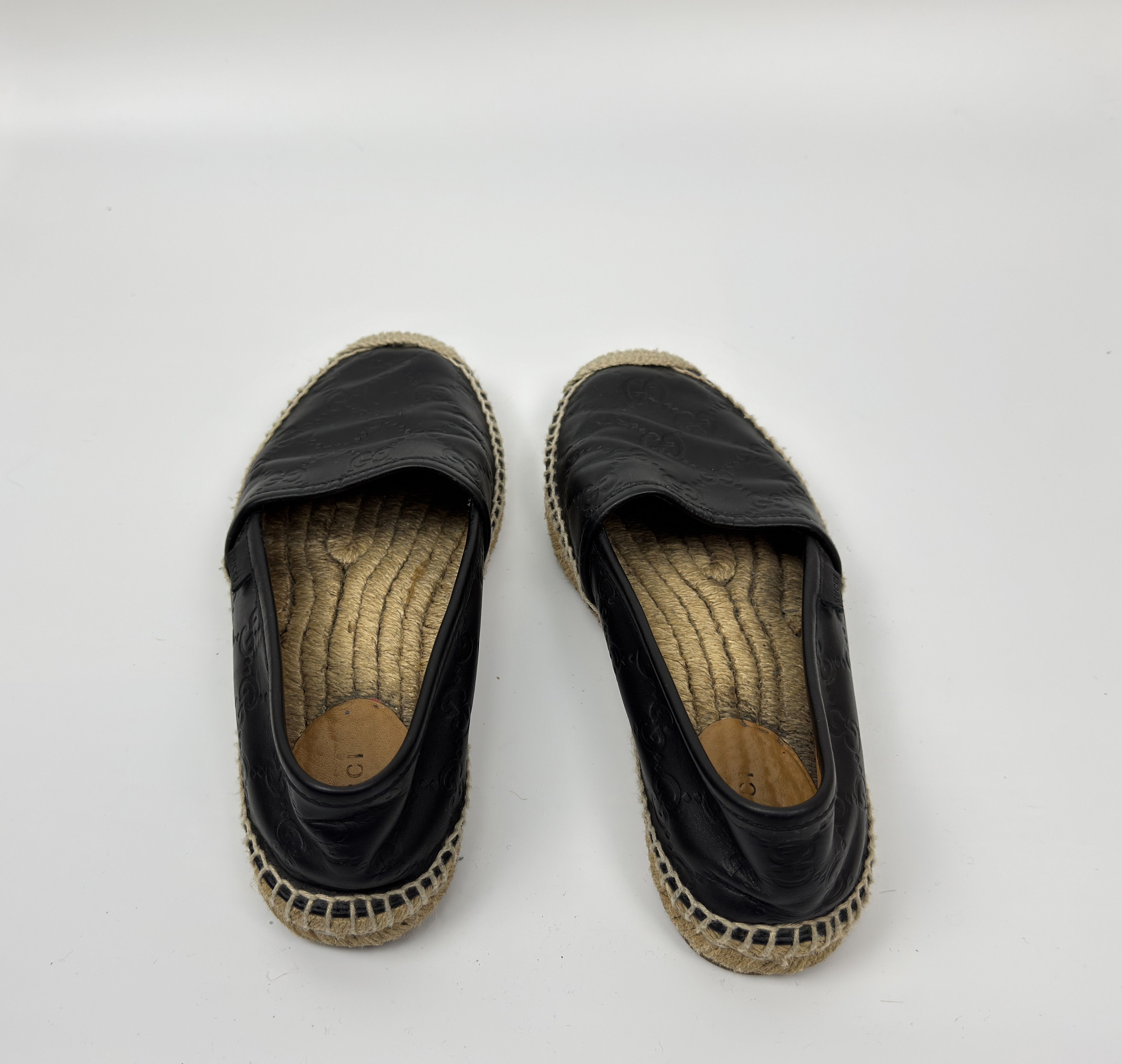 Gucci GUCCI Monogram GG Leather Women's Espadrilles Size 36 Size US 6 / IT 36 - 7 Thumbnail