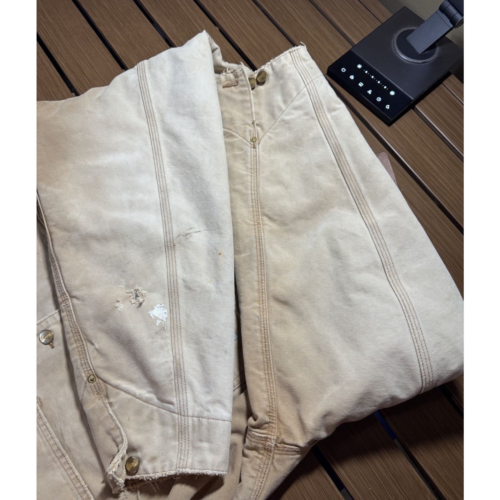 Carhartt Vintage 90’s Carhartt Chore Jacket XL Blanket Lined TAN Size US XL / EU 56 / 4 - 10 Thumbnail