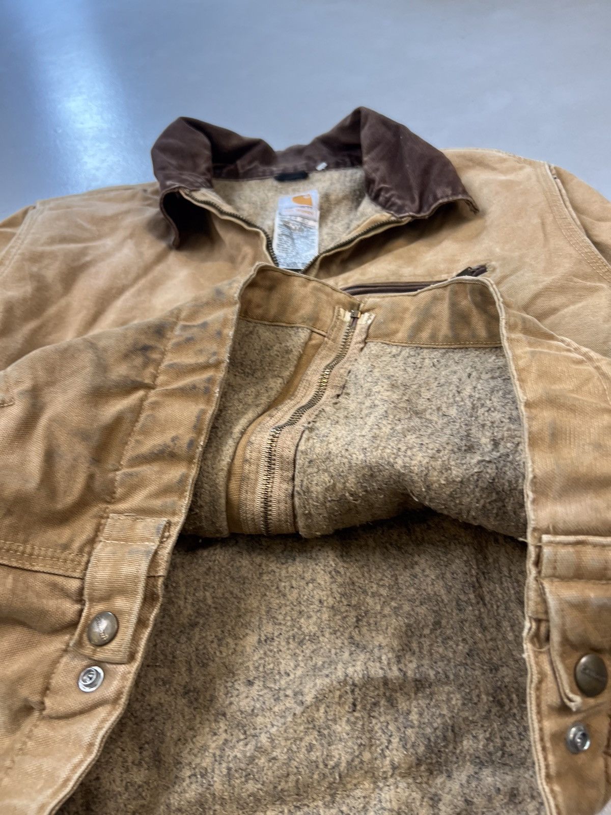 Carhartt Tan Vintage Carhartt Detroit jacket Size L / US 10 / IT 46 - 10 Thumbnail