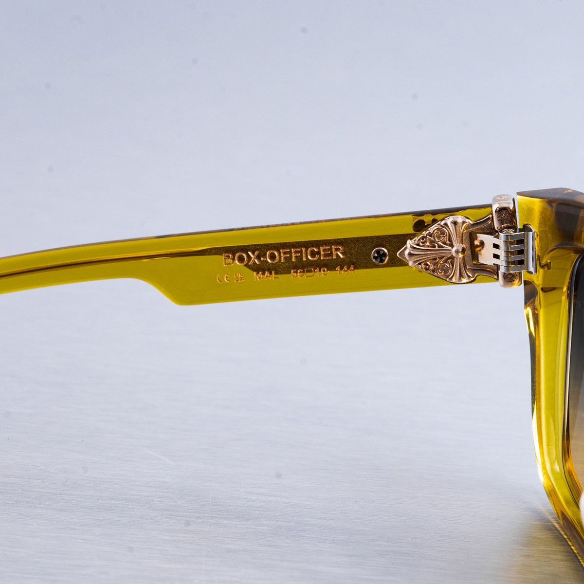 Chrome Hearts CHROME HEARTS BOX-OFFICER MALT SUNGLASSES Size ONE SIZE - 7 Thumbnail
