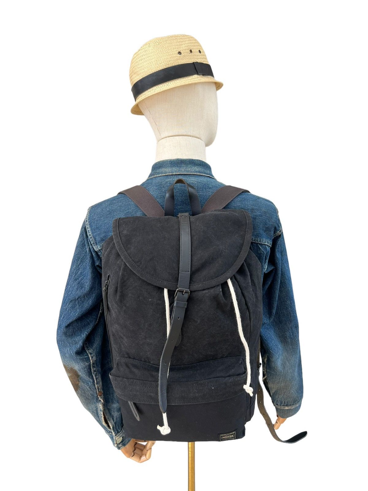 Porter Porter by Yoshida “ Used Look “ Backpack Bag Size ONE SIZE - 2 Thumbnail
