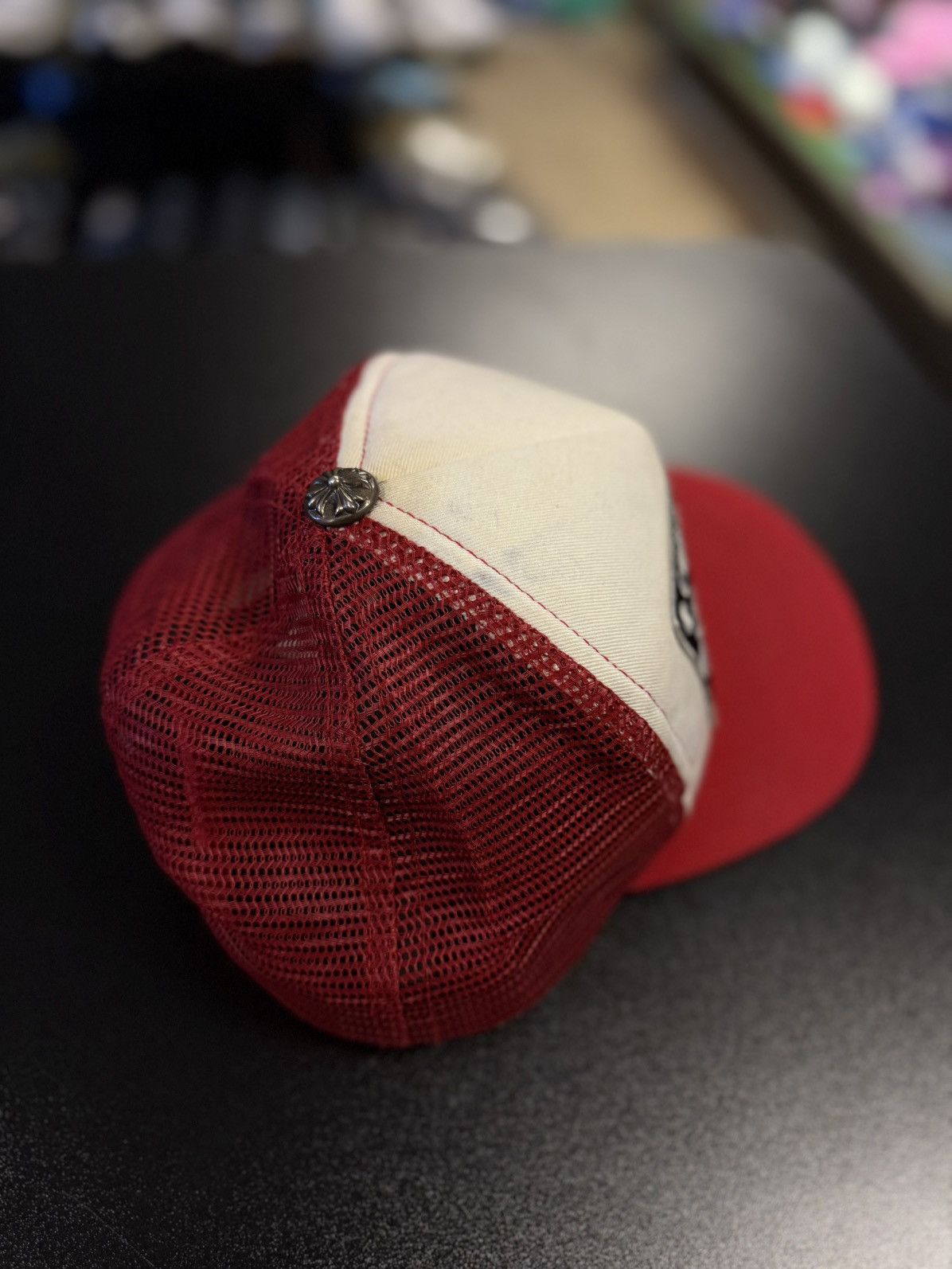 Chrome Hearts Chrome Hearts Hat Red White SnapBack Size ONE SIZE - 5 Thumbnail