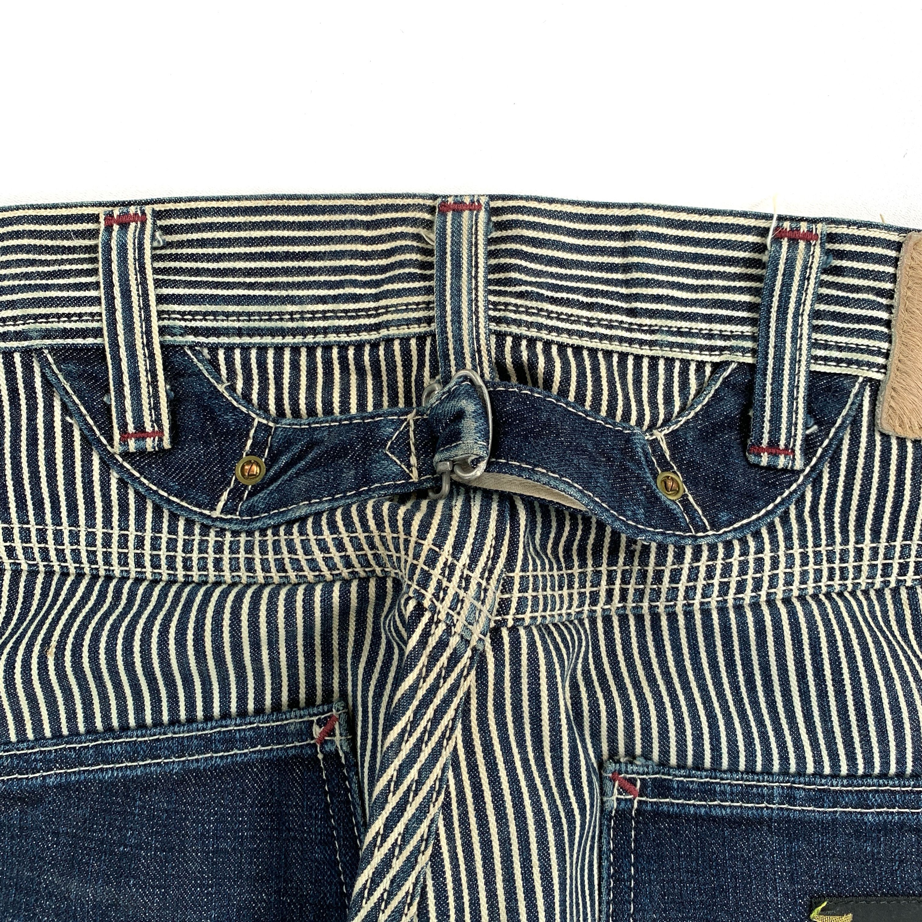 EIGHT-G Vintage Eight-G Hickory Carpenter Double Knee Pants Size US 31 - 9 Thumbnail