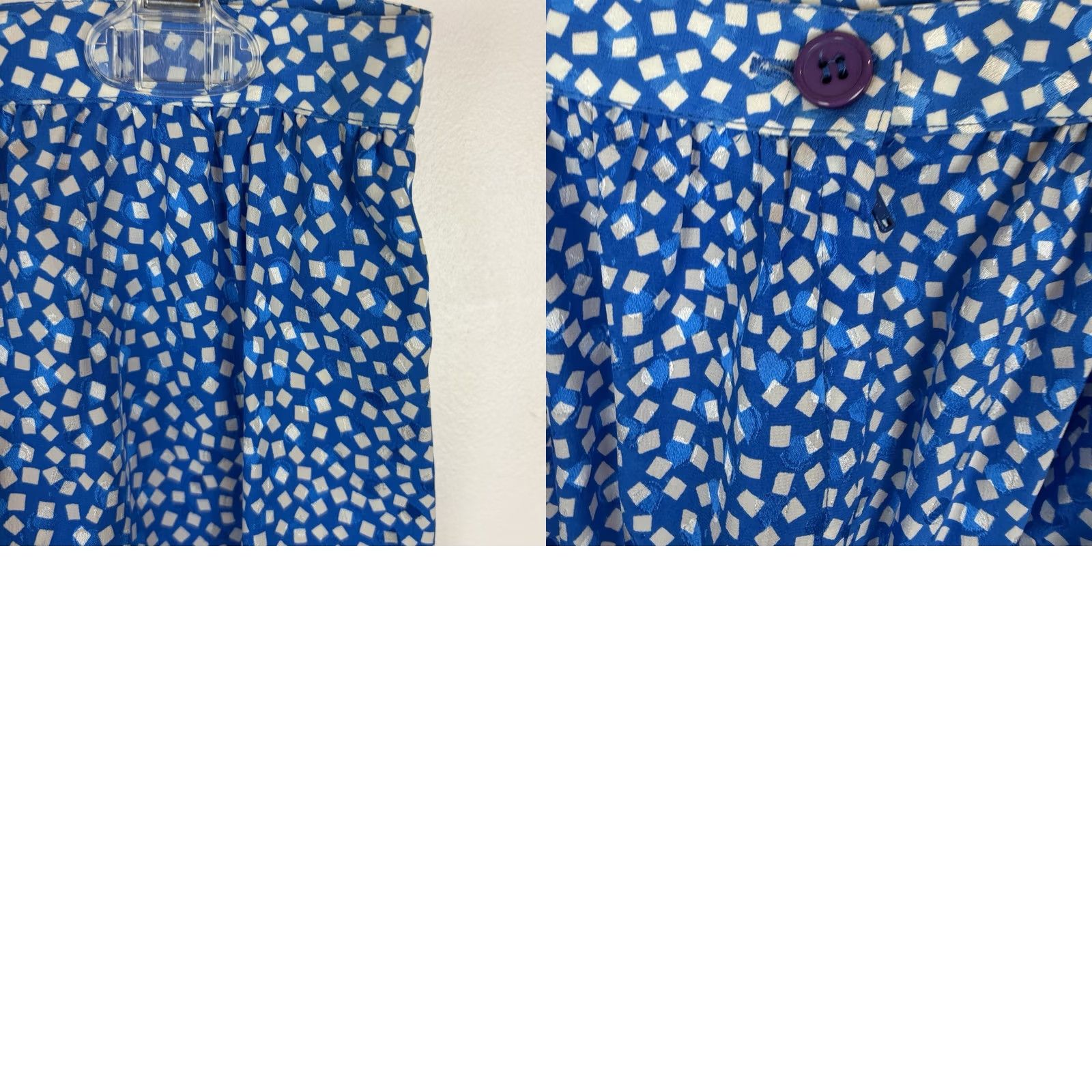 Vintage VINTAGE Argenti Silk Set Skirt Blouse 2 Piece Womens 12 Blue 100% Silk Career Set Read Size XL / US 12-14 / IT 48-50 - 10 Thumbnail