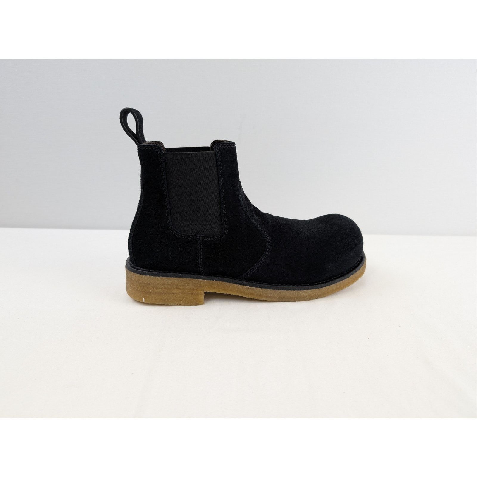 Bottega Veneta o1rshd1 Deep Nubuck Helium Ankle Boots in Black Size US 10 / EU 43 - 5 Thumbnail
